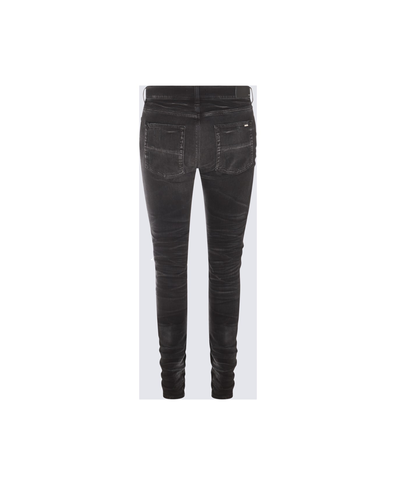 AMIRI Grey Cotton Denim Jeans - FADED BLACK デニム