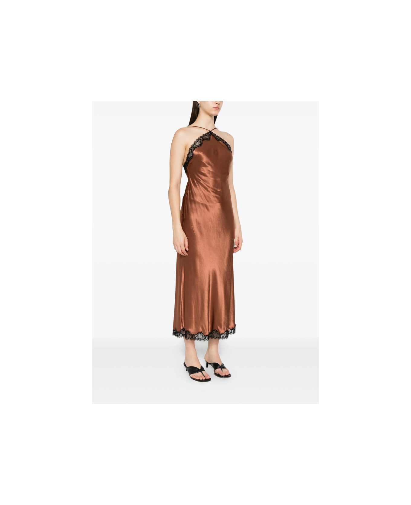 RIXO Dress - BROWN