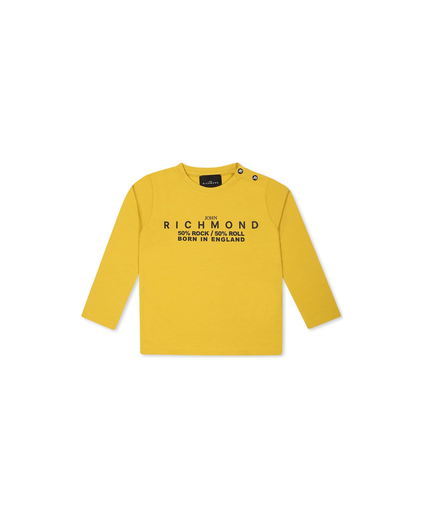 Richmond Yellow T-shirt For Baby Boy With Logo - Yellow
