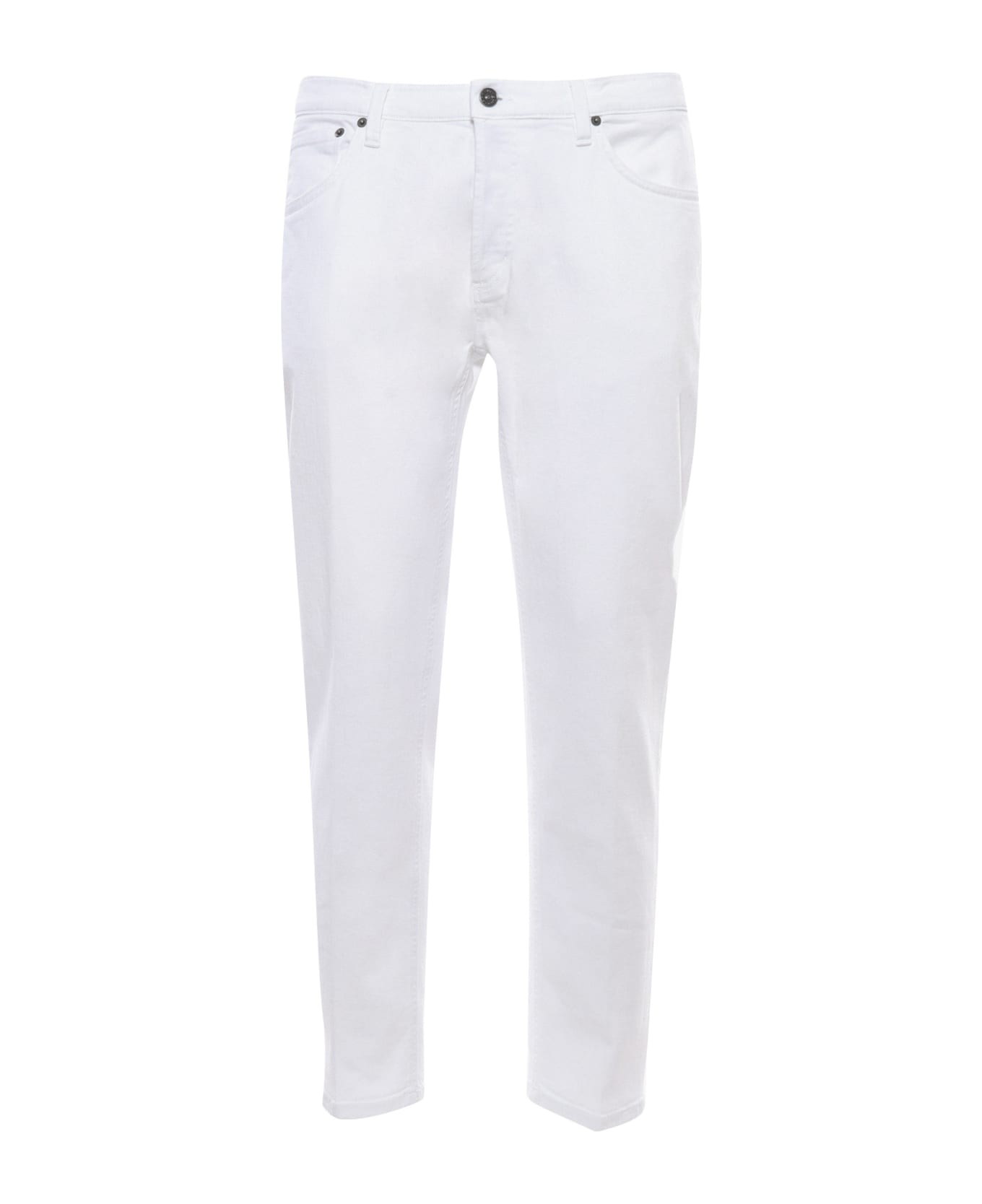 Dondup White Trousers - WHITE