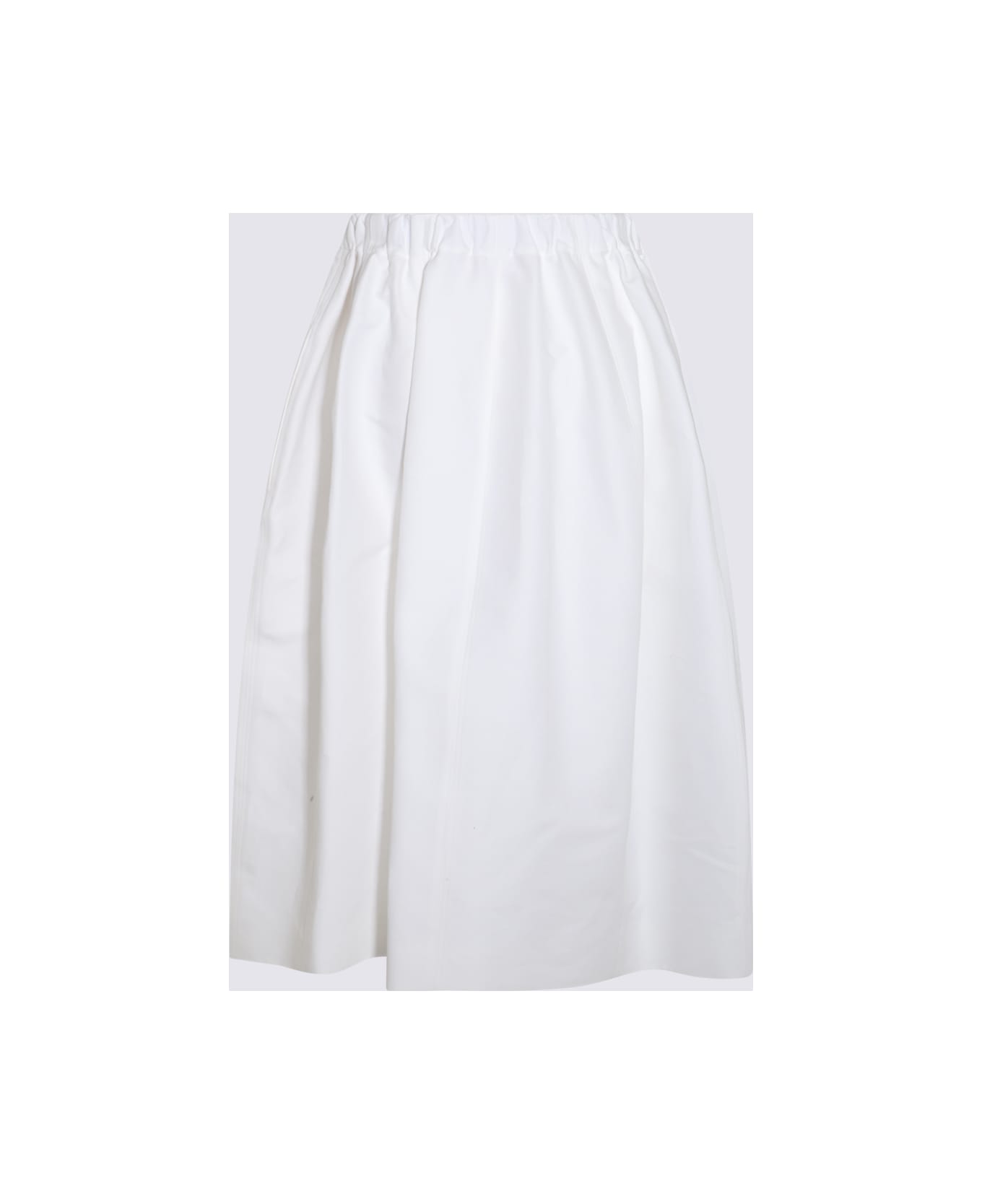 Marni White Cotton Skirt - LILY WHITE