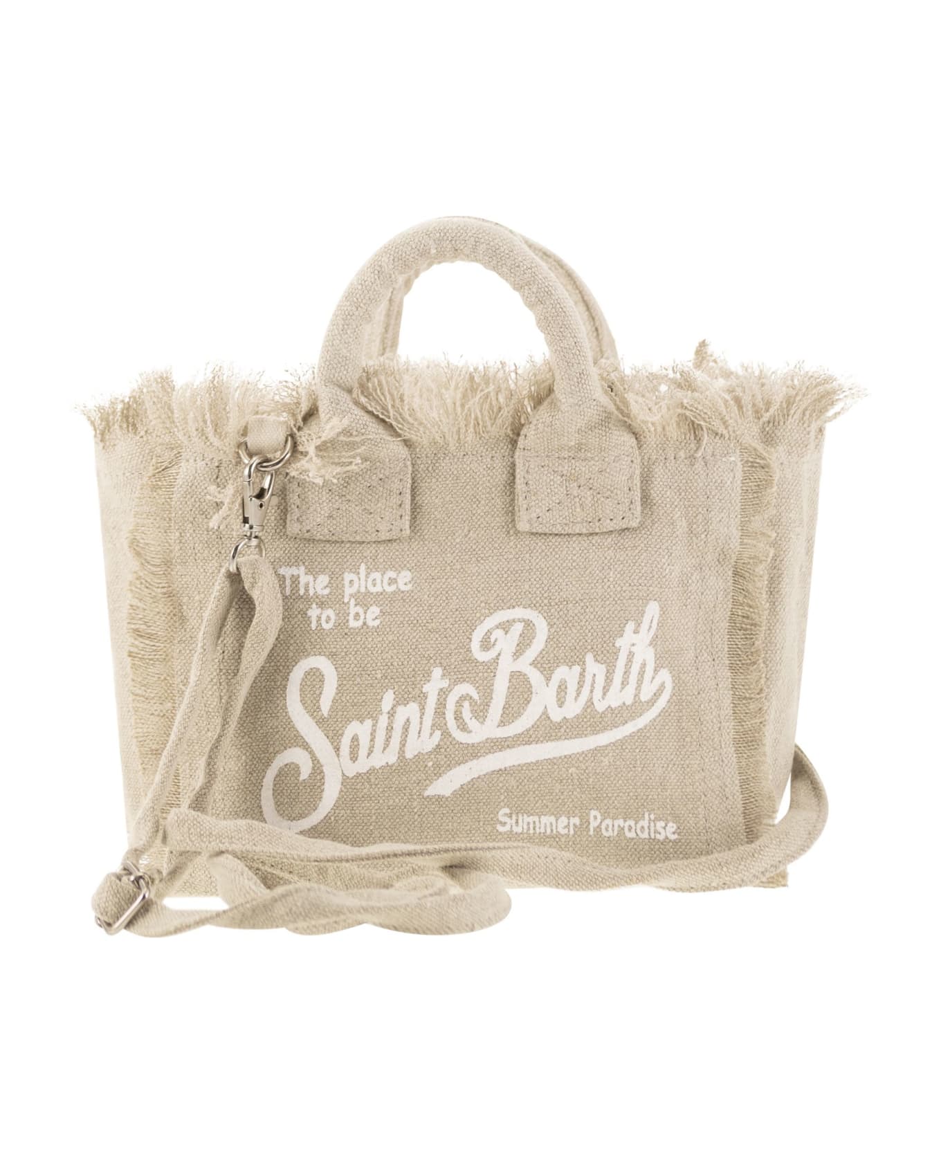 MC2 Saint Barth Linen Mini Vanity Bag - Natural