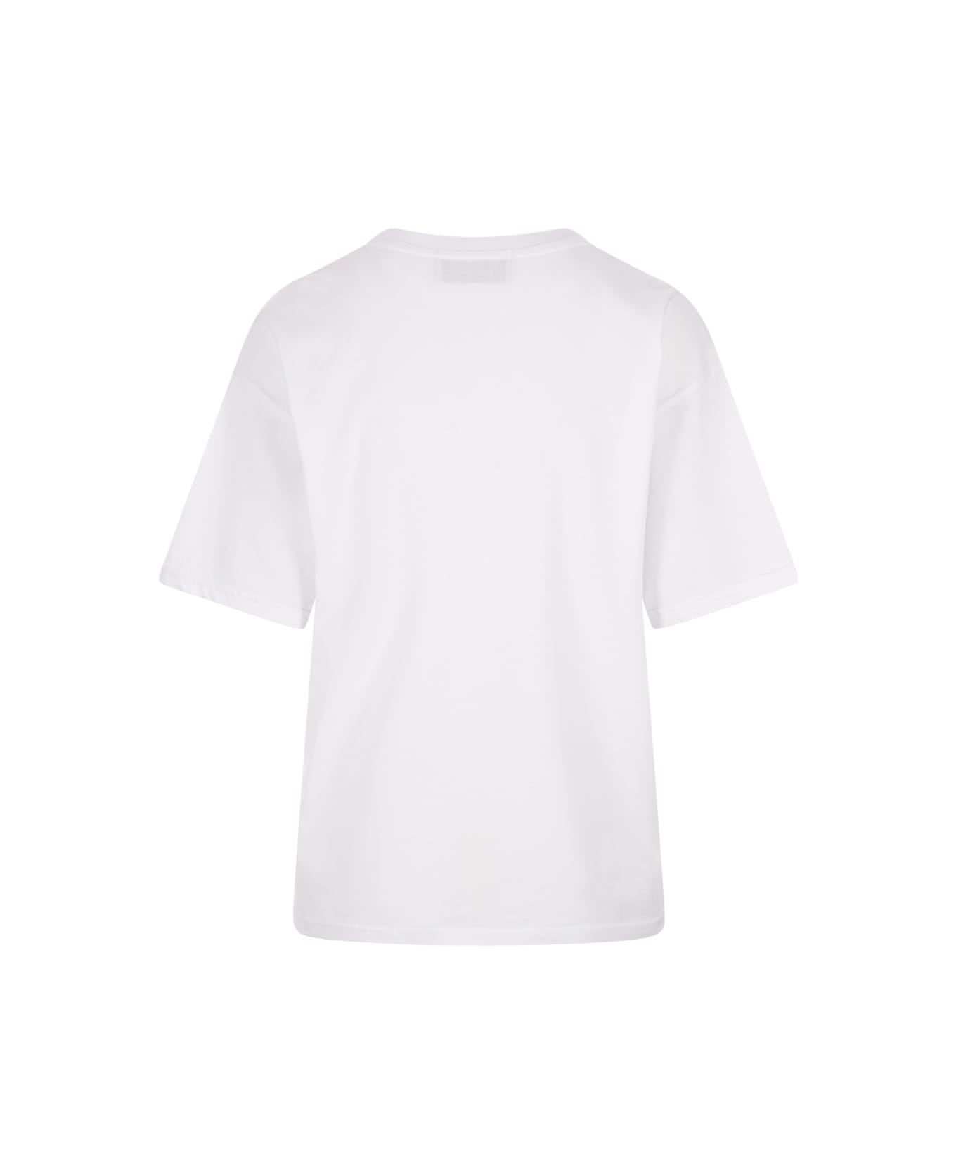 Alessandro Enriquez White T-shirt With Mermaid Embroidery - White