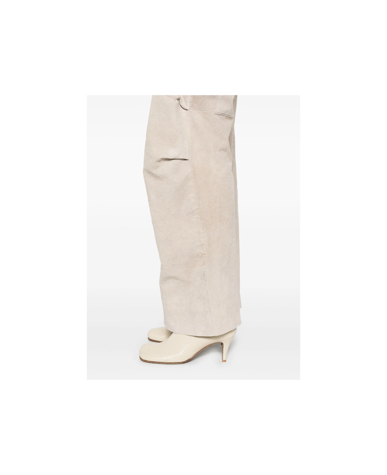 Salvatore Santoro Leather Pant - GREY