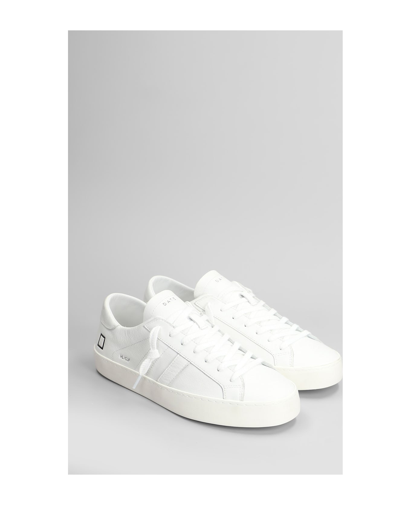 D.A.T.E. Hill Low Sneakers In White Leather - white