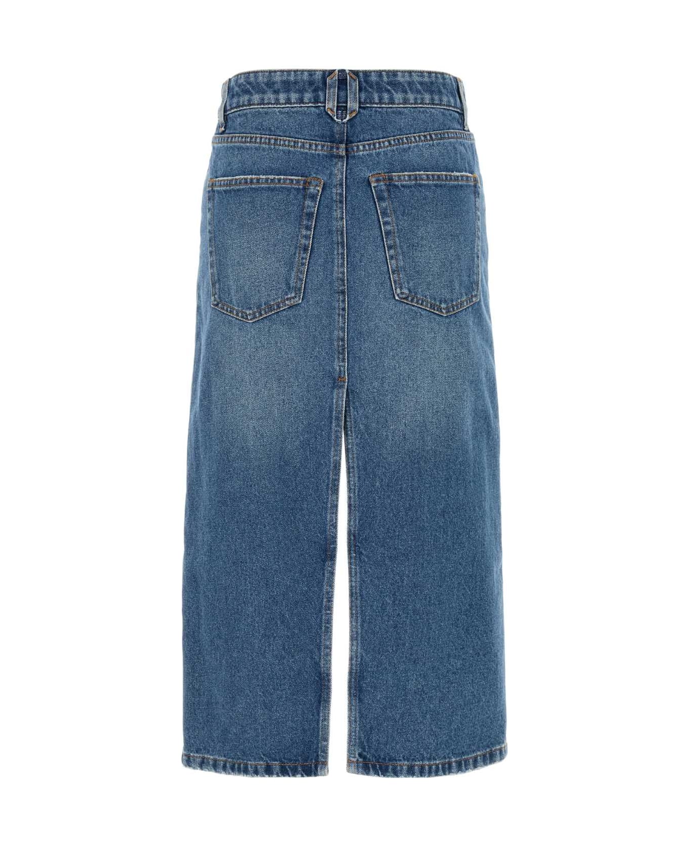 Stella McCartney Denim Skirt - VINTAGEBLUEDENIM