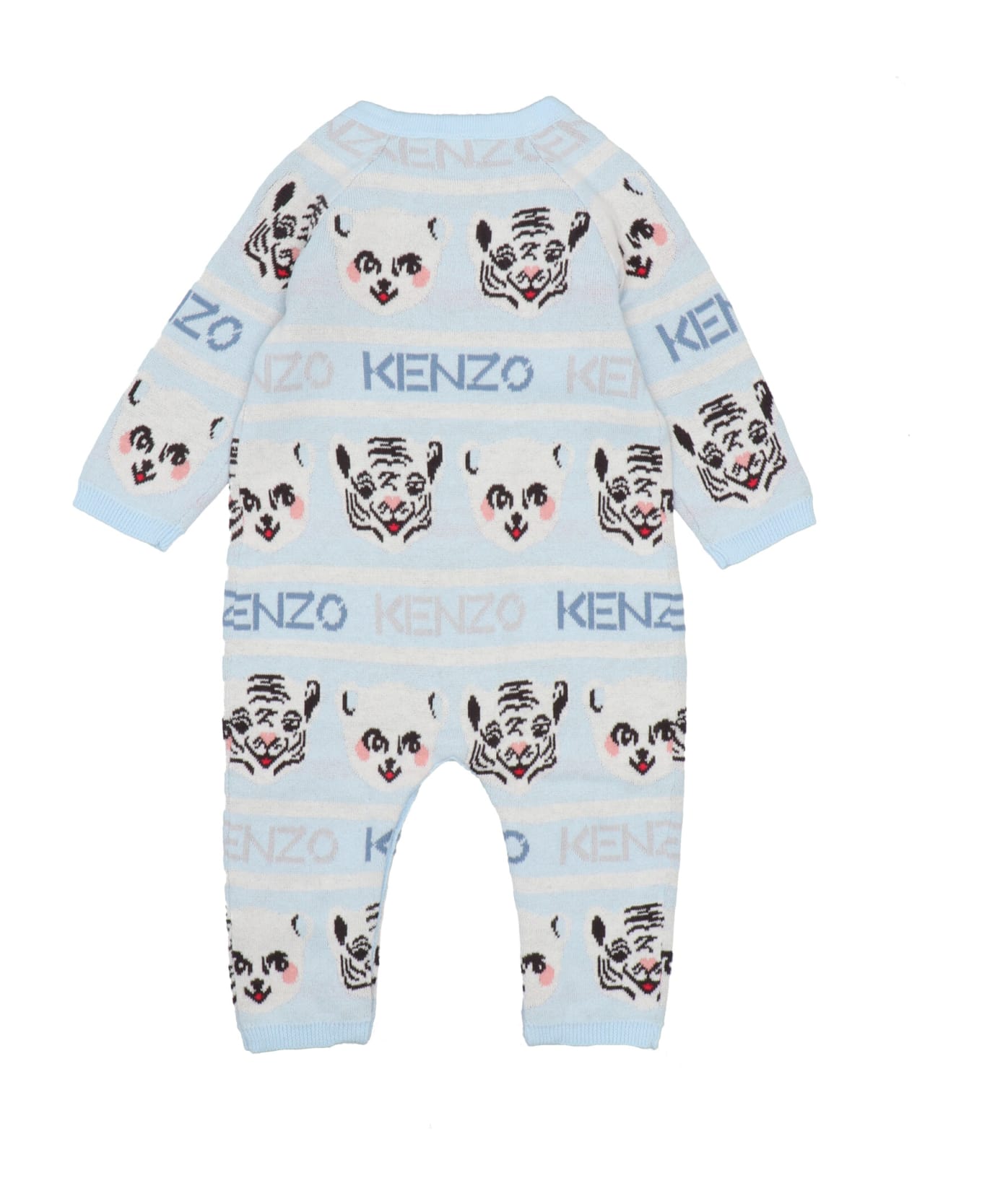 Kenzo Kids 'panda' Beanie Set - Light Blue