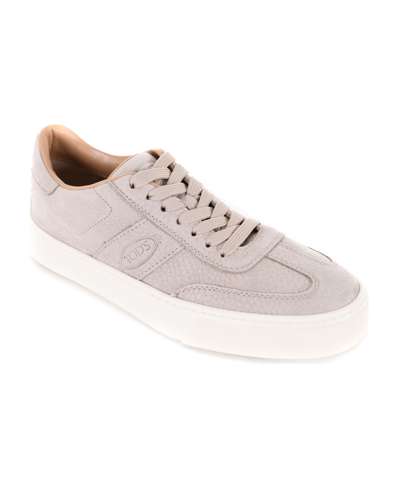Tod's Round Toe Lace-up Sneakers - Tortora