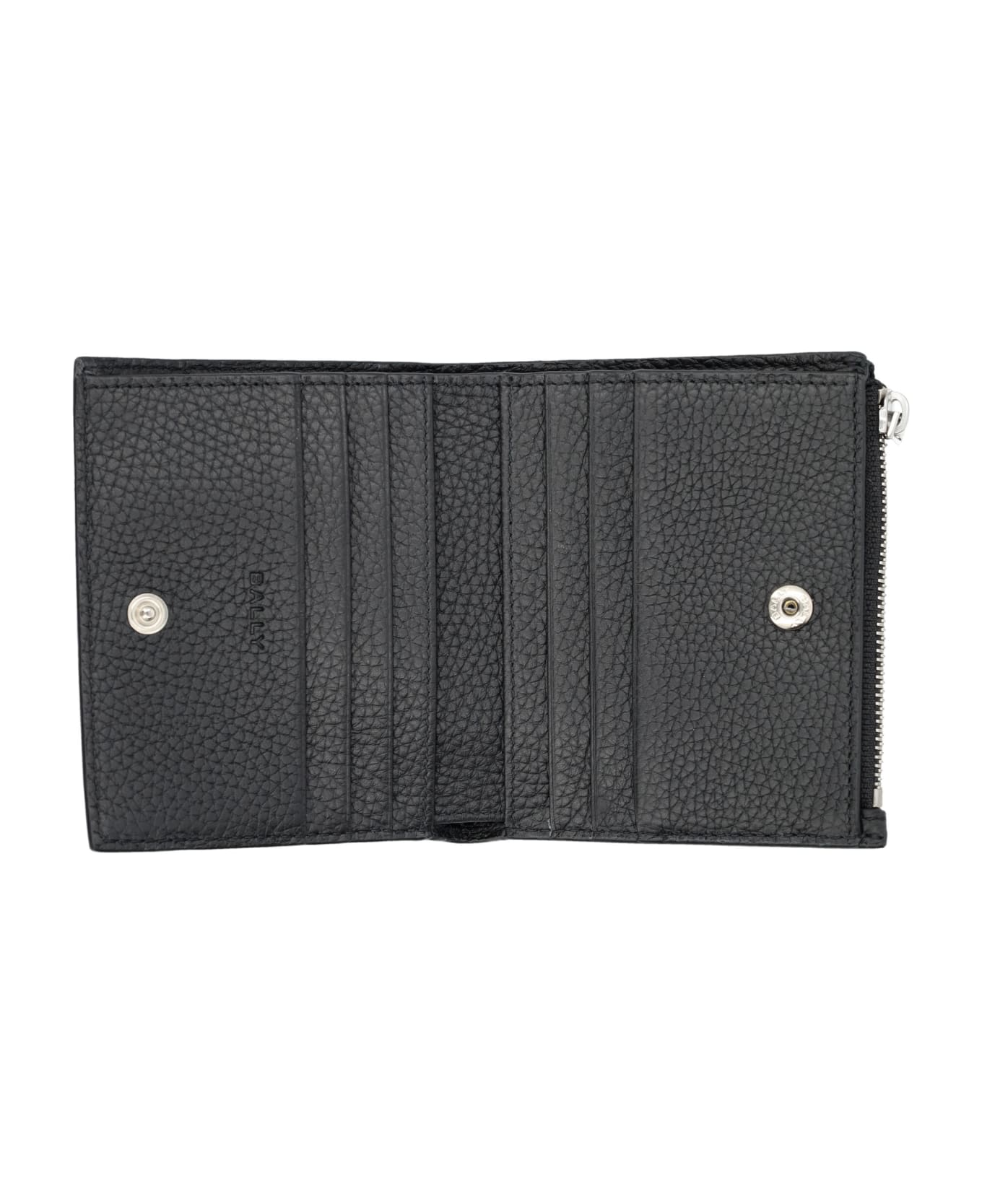 Bally Ribbon Wallet - BLACK+PALLADIO 財布