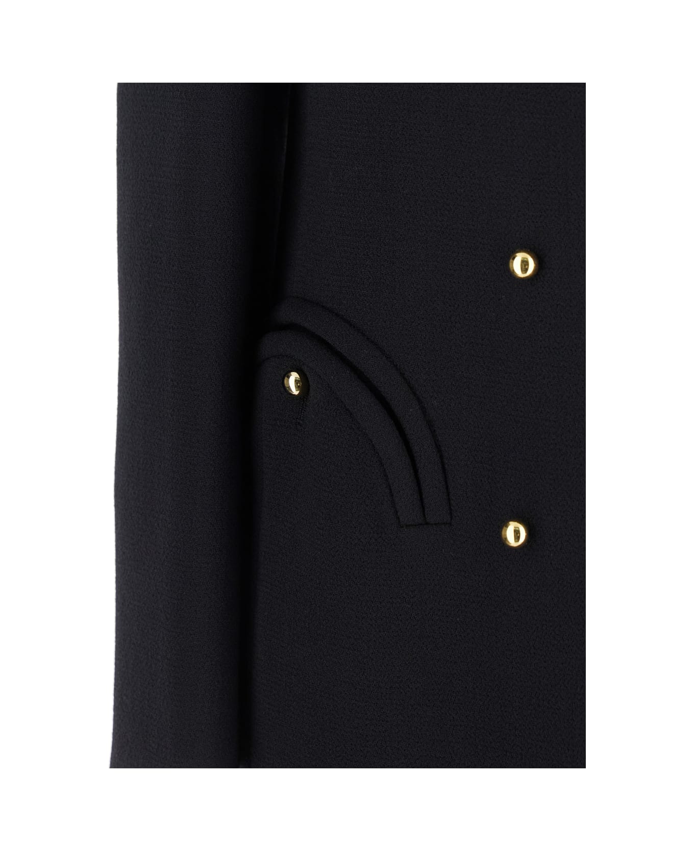 Blazé Milano 
resolute
 Black Double-breasted Jacket With V Neck And Peak Revers In Wool Woman - Black