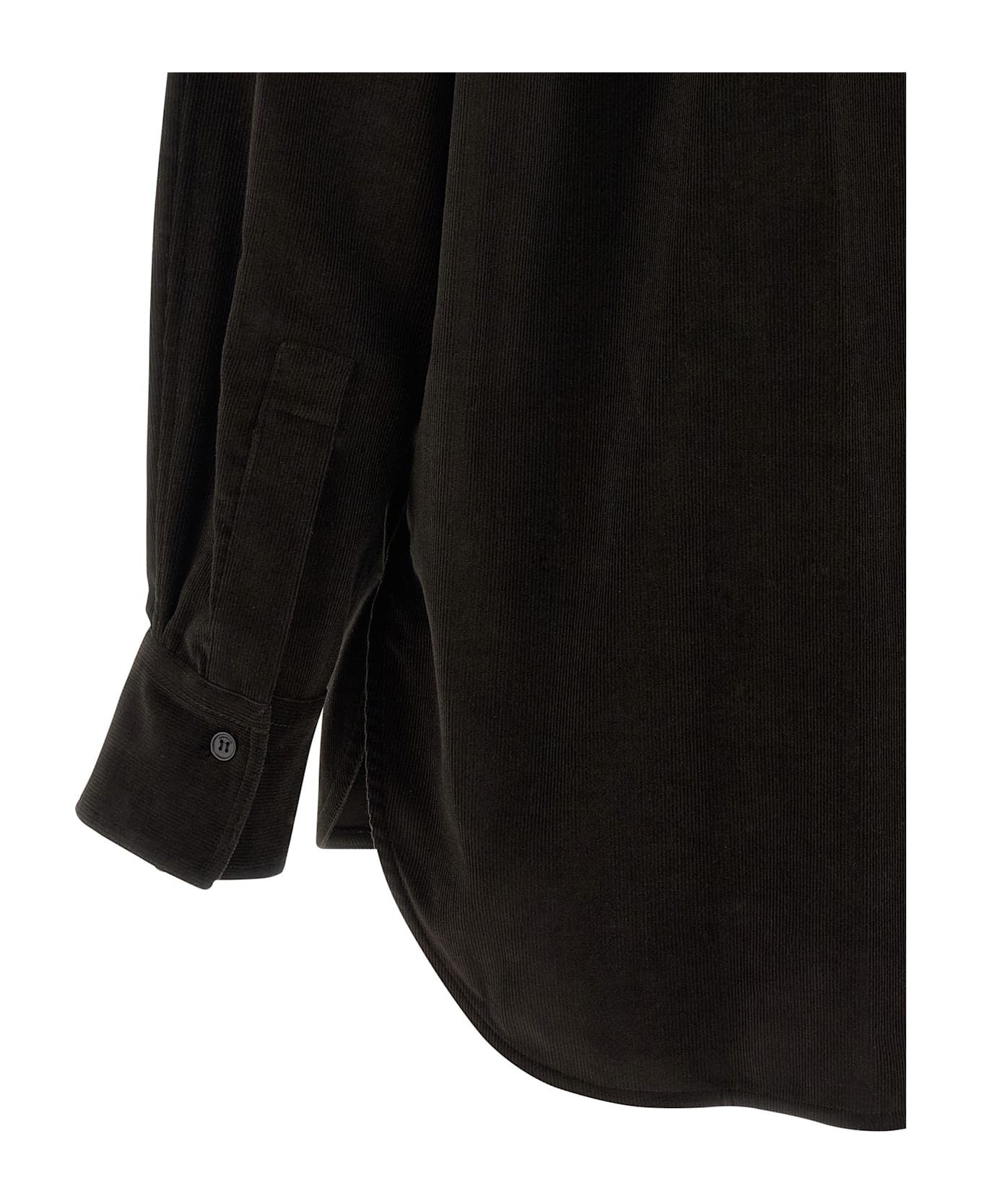 Ferragamo Velvet Overshirt - Brown