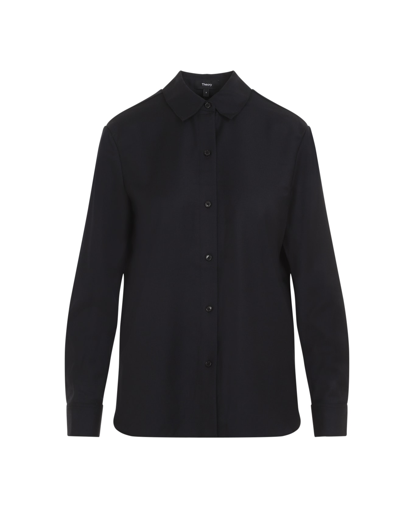 Theory Virgin Wool Shirt - BLUE