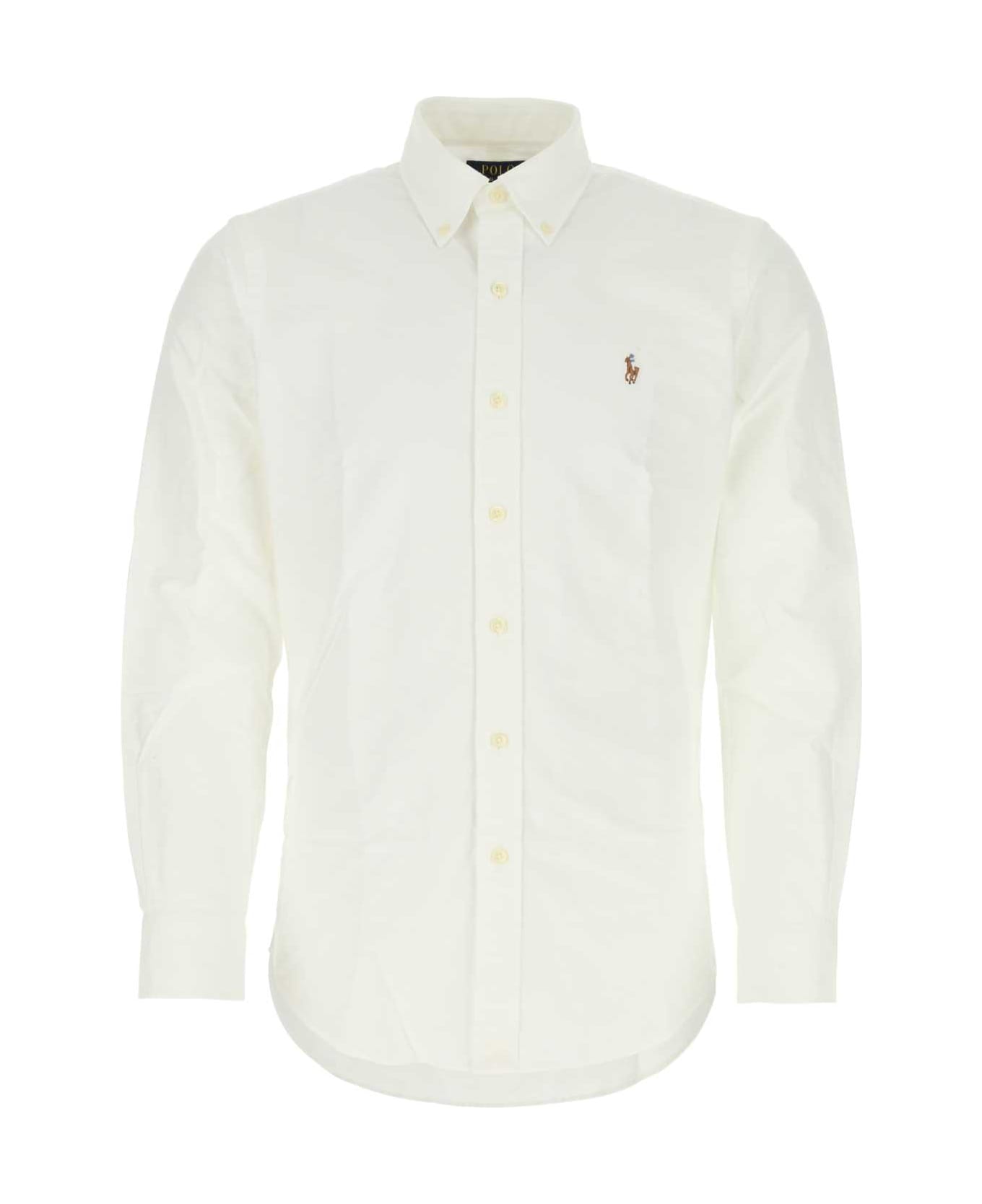 Polo Ralph Lauren White Oxford Shirt - White