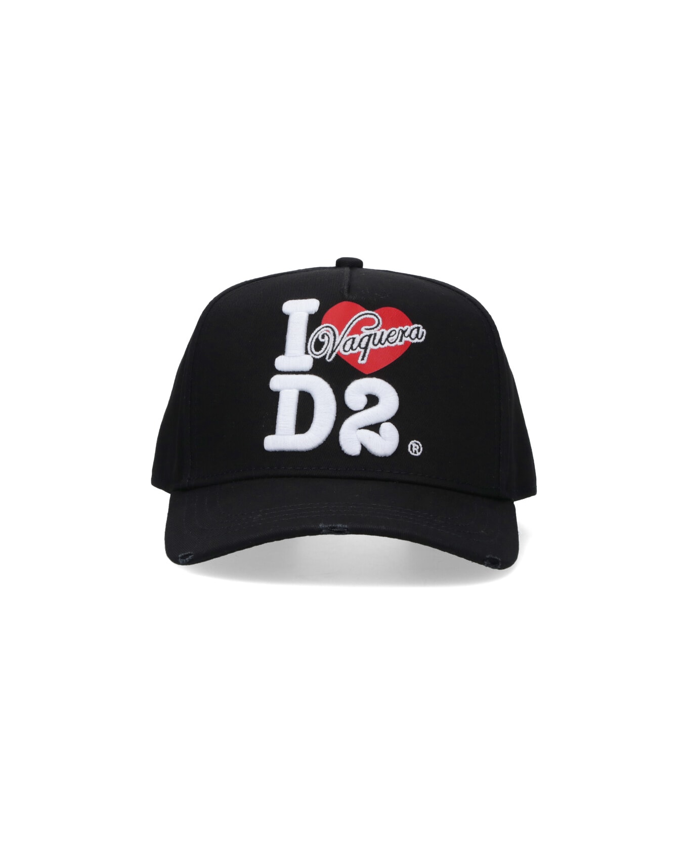 Dsquared2 X Vaquera Logo Baseball Cap - Black  