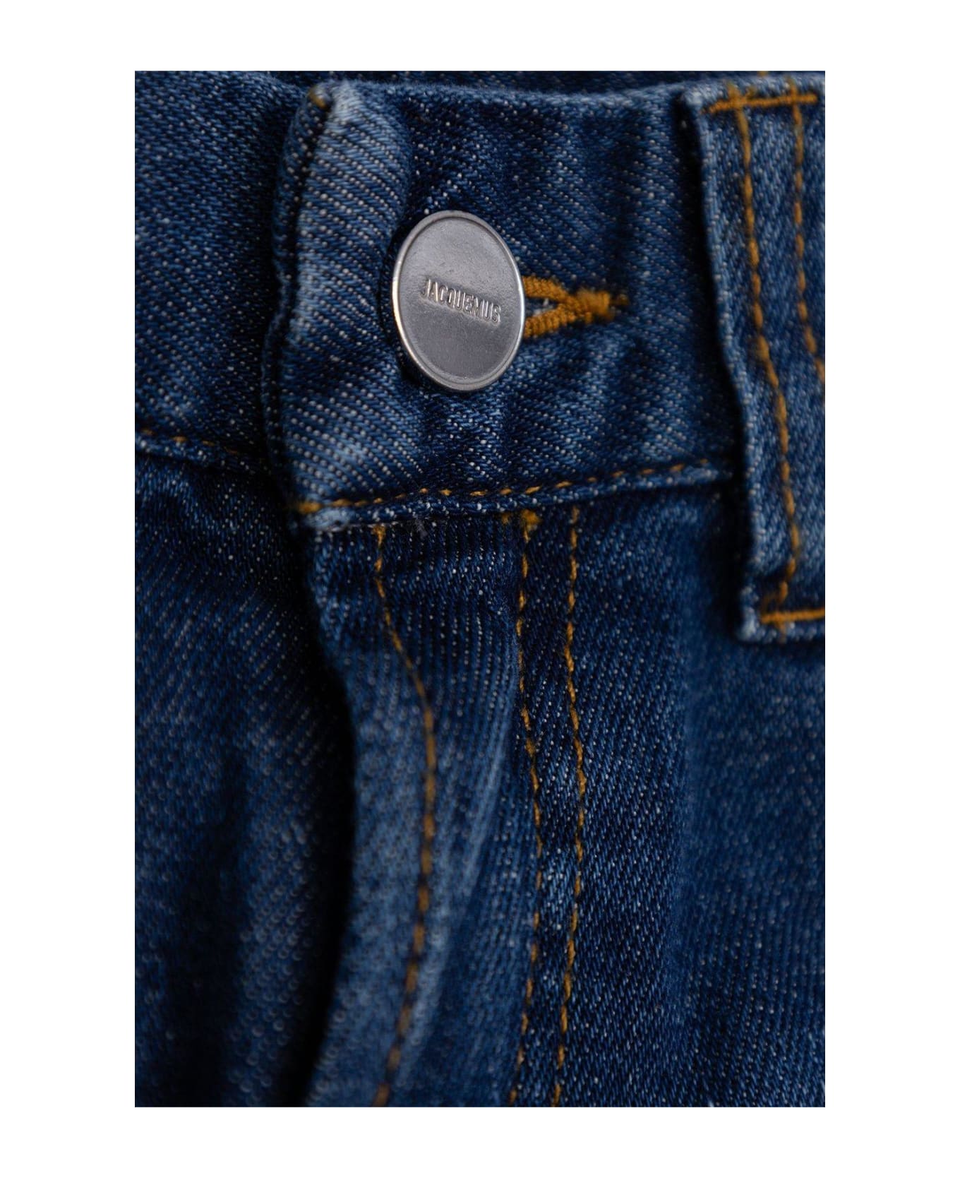 Jacquemus L'enfant Logo Patch Denim Jeans - DENIM BLUE ボトムス
