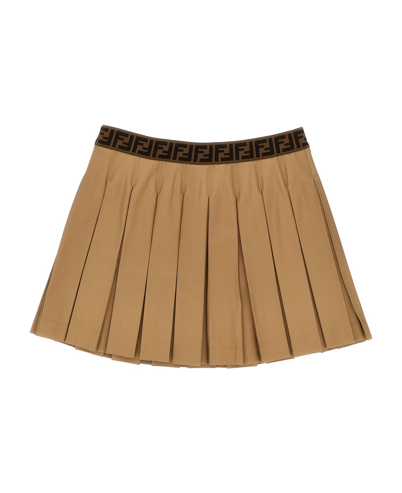Fendi Pleated Skirt - Brown