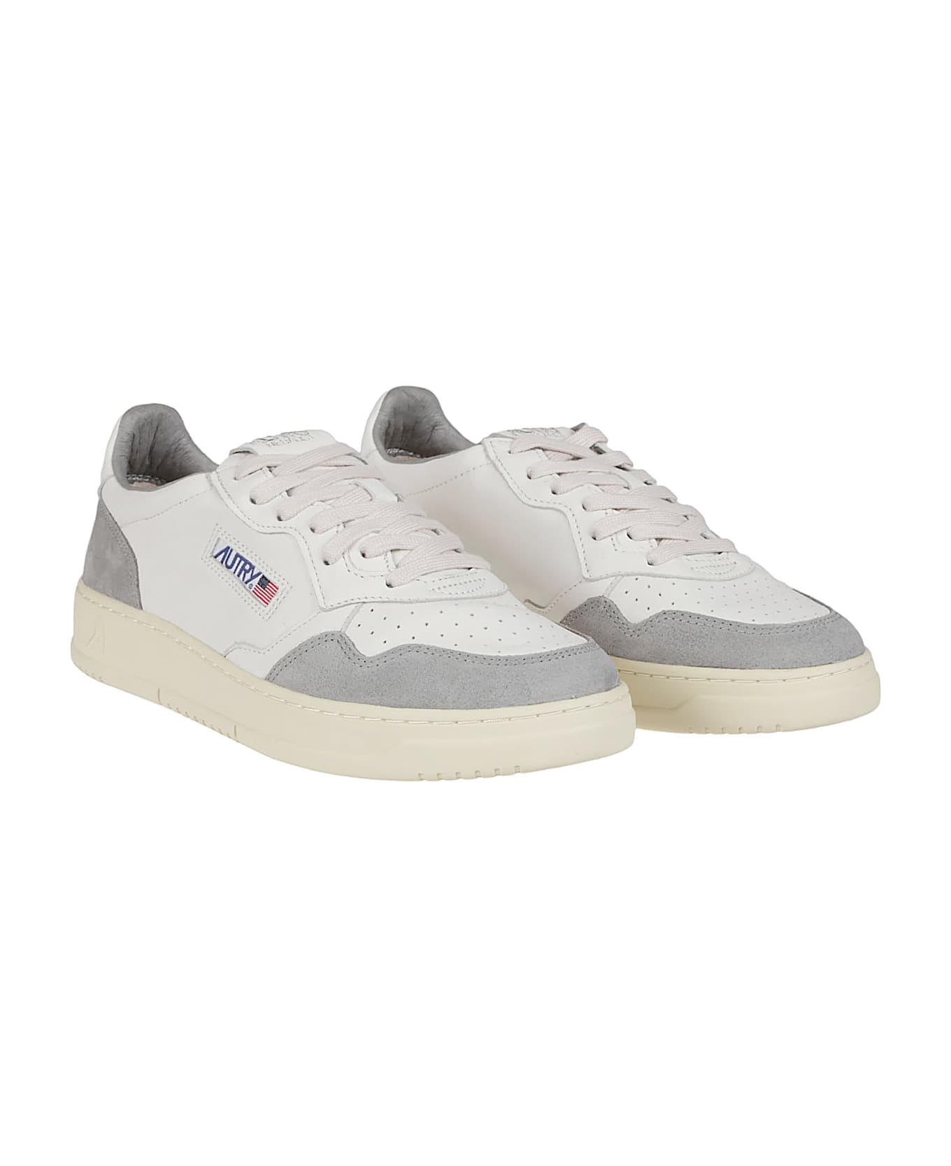 Autry Medalist Low Sneakers - White/grey