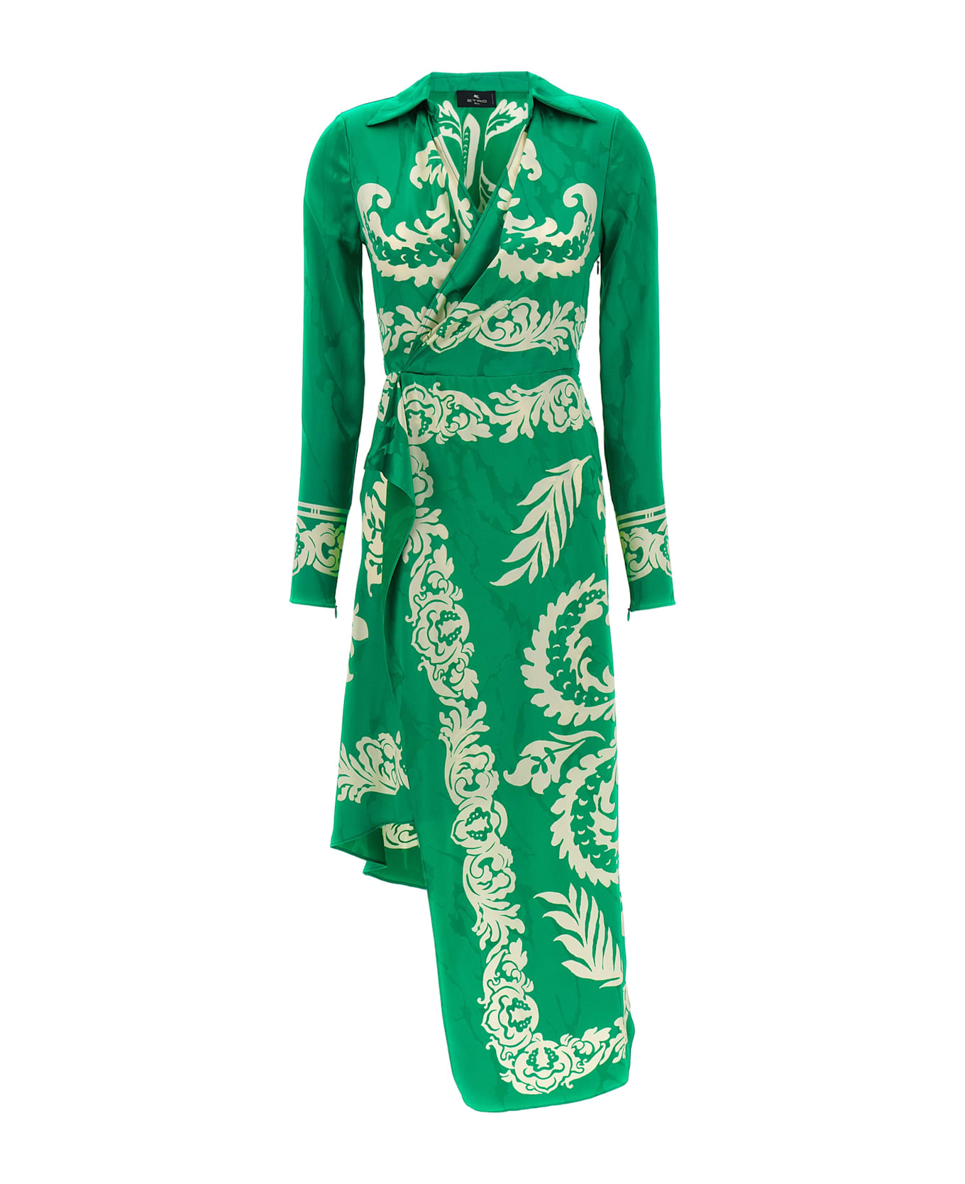 Etro Floral Midi Dress - Green