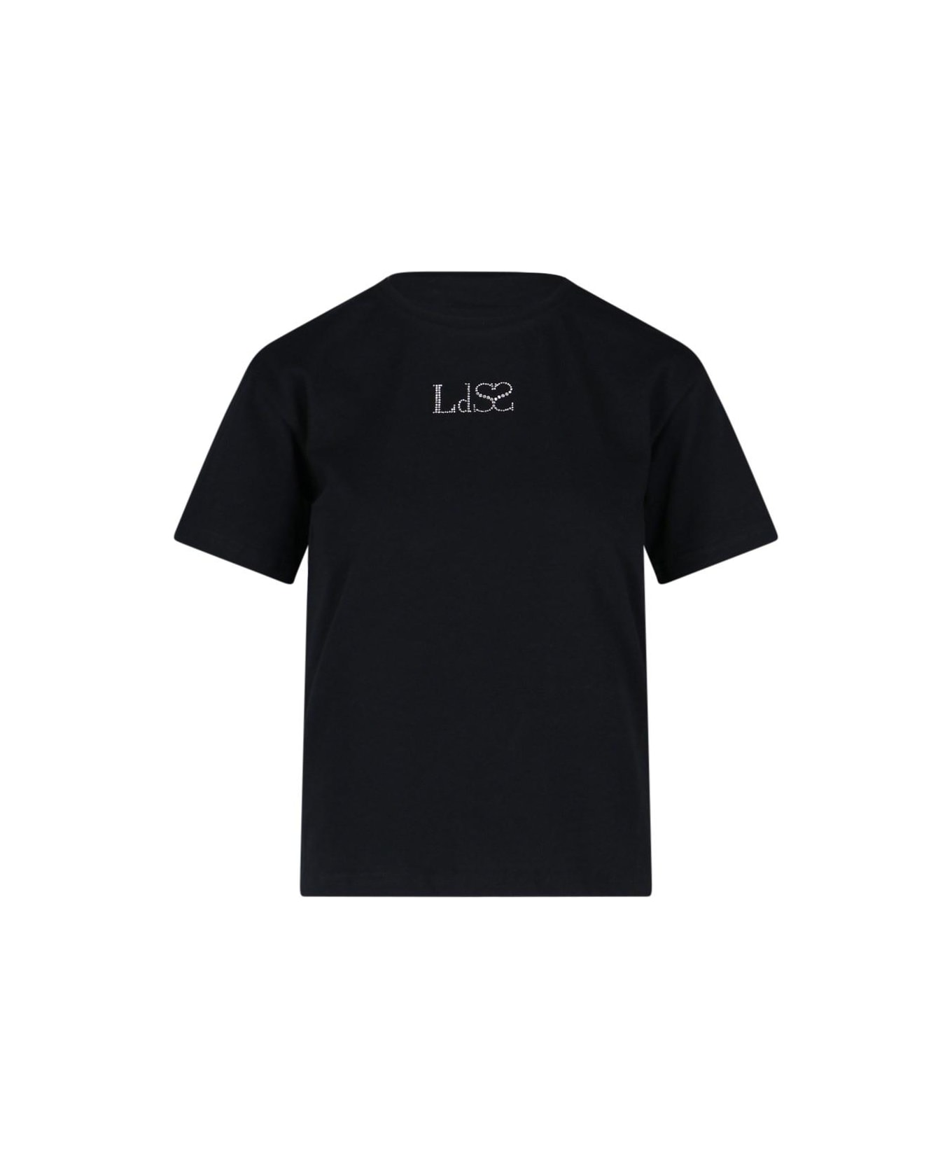 Ludovic de Saint Sernin 'crystal Logo' T-shirt - Black