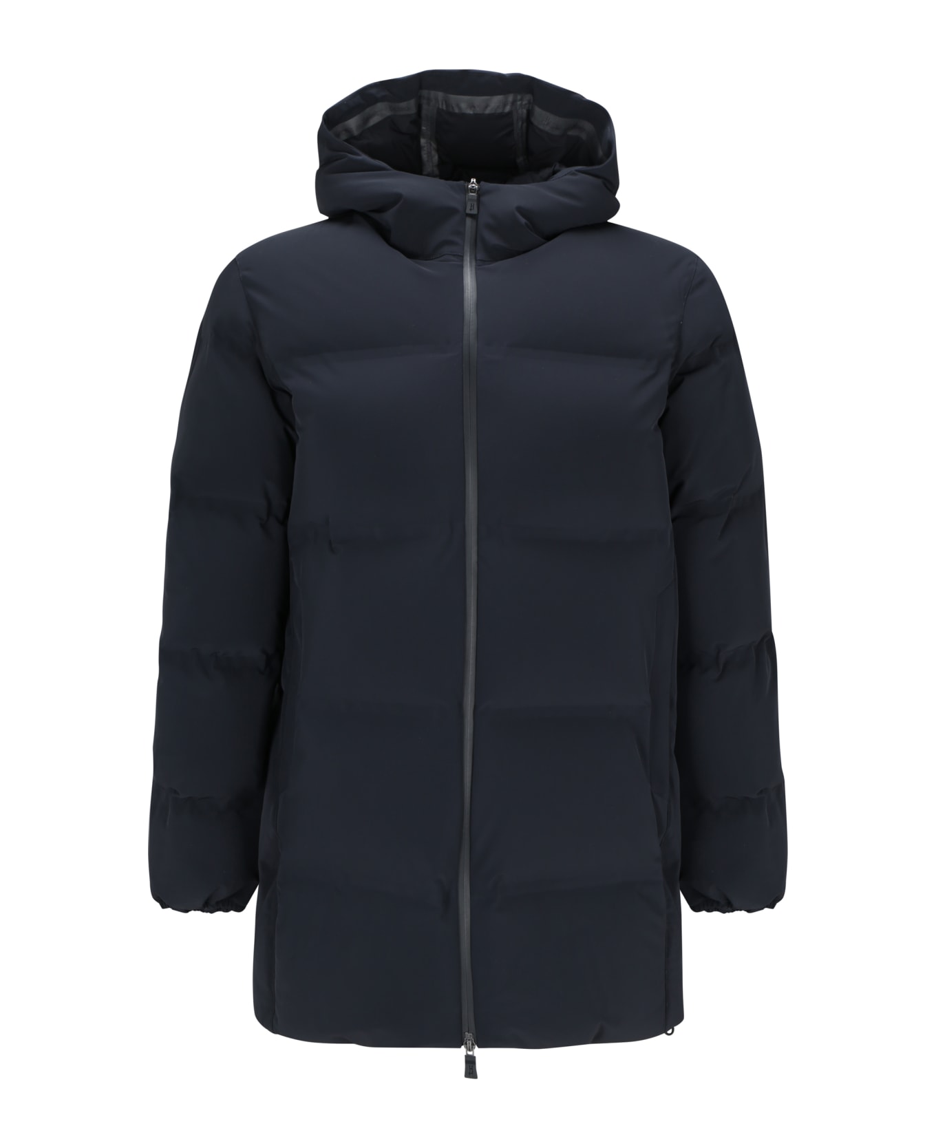 Herno Technical Fabric Parka - Blu Scuro