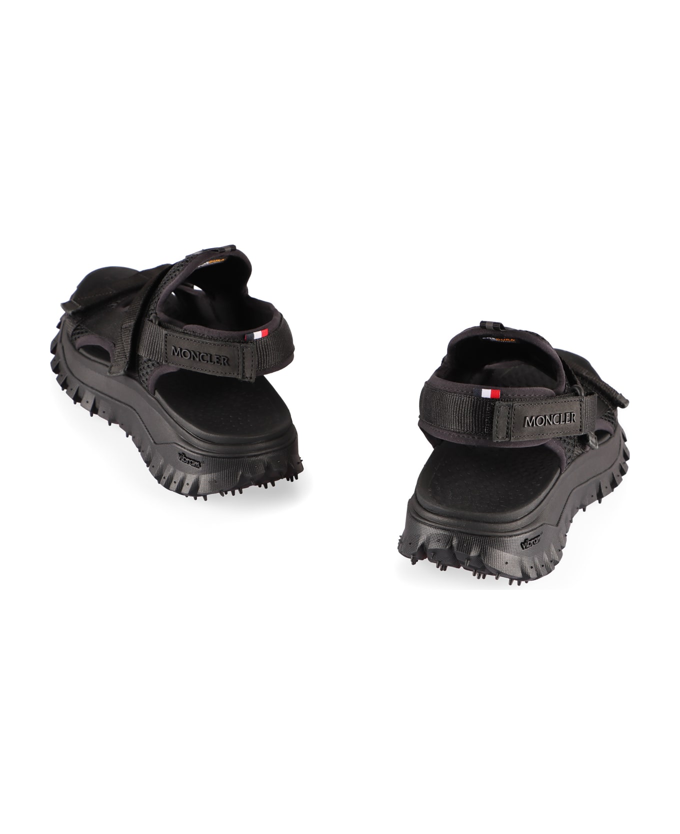Moncler Trailgrip Vela Flat Sandals - black