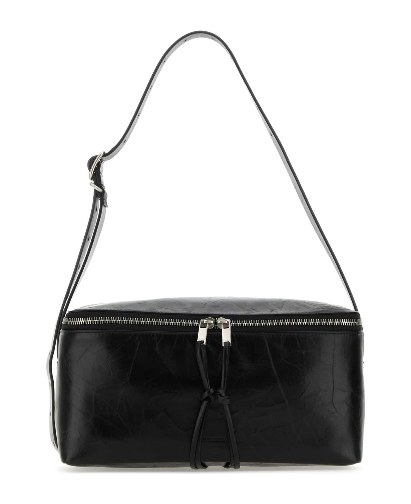 Jil Sander Black Leather Medium Shoulder Bag - BLACK ショルダーバッグ