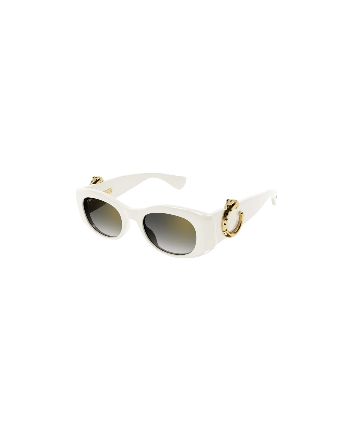 Cartier Eyewear Ct 0472 - White Sunglasses