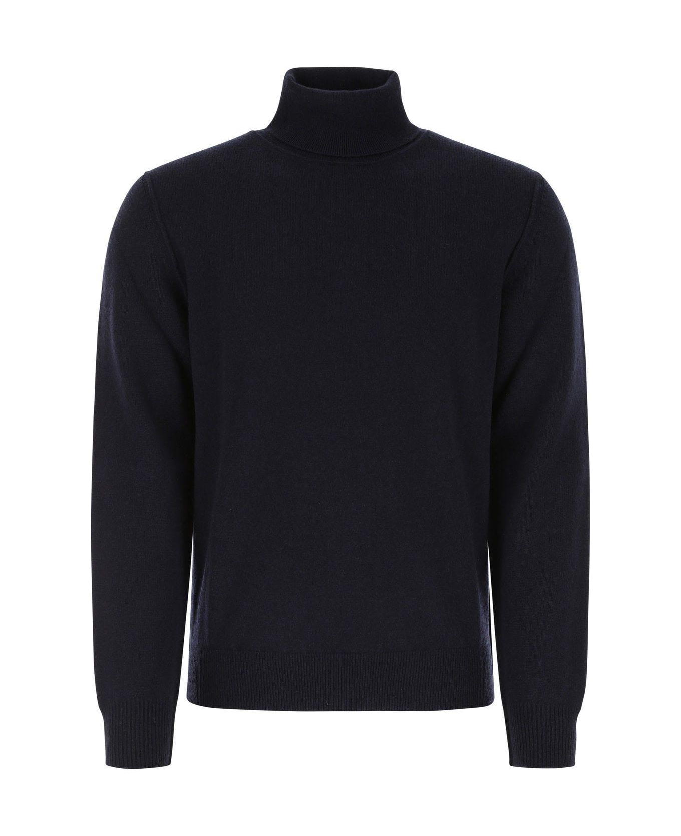 Maison Margiela Cashmere Turtleneck Sweater - Navy ニットウェア