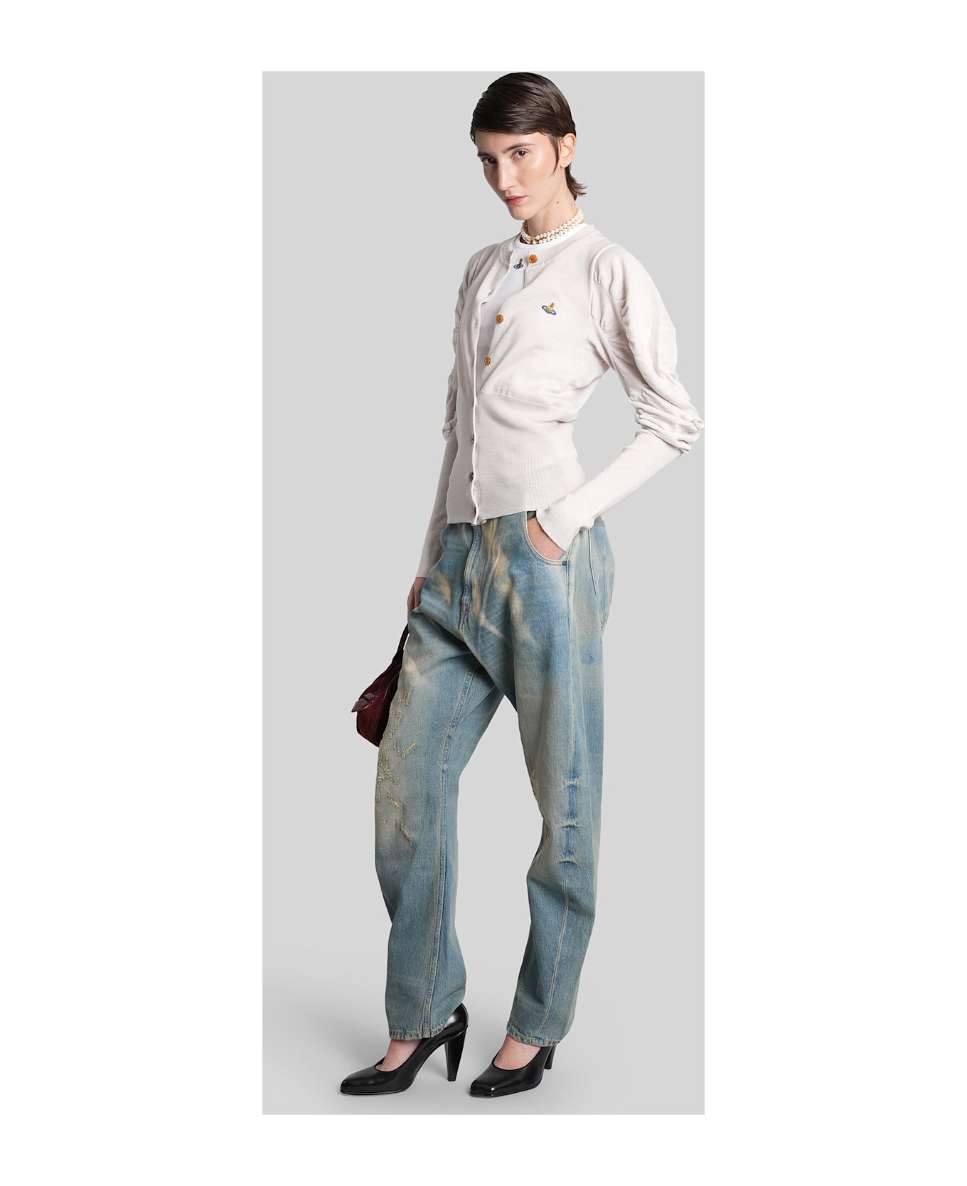 Vivienne Westwood Tank Top In White Cotton - white