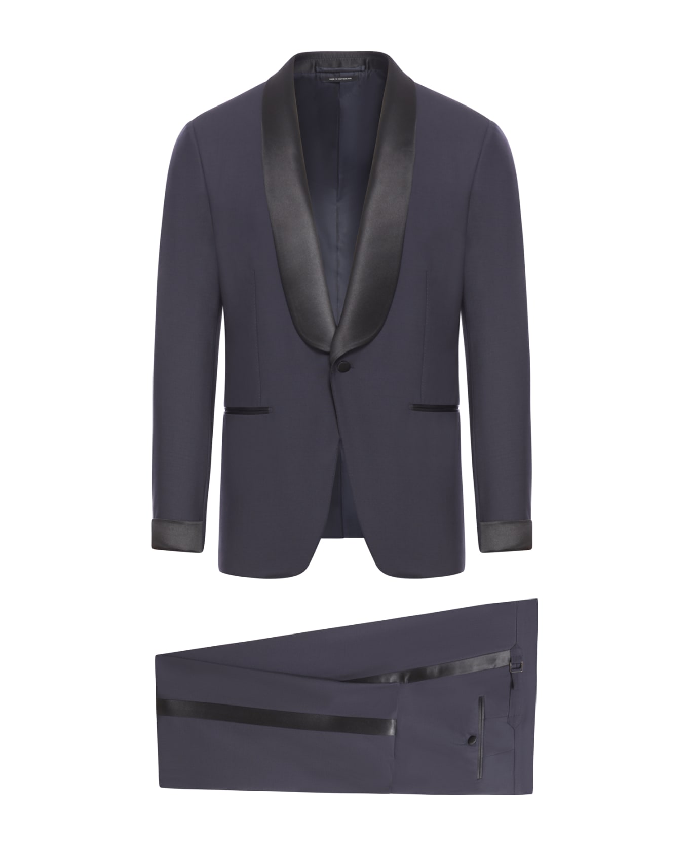 Tom Ford Bi-stretch Plain Weave O`connor Evening Suit - Ink