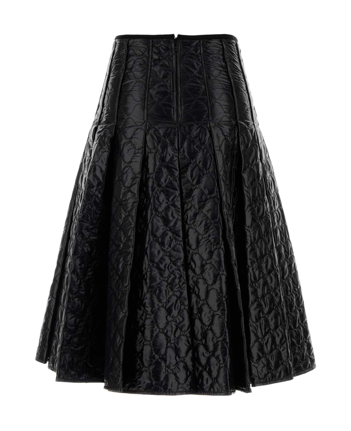 Moncler Black Nylon Skirt - 999