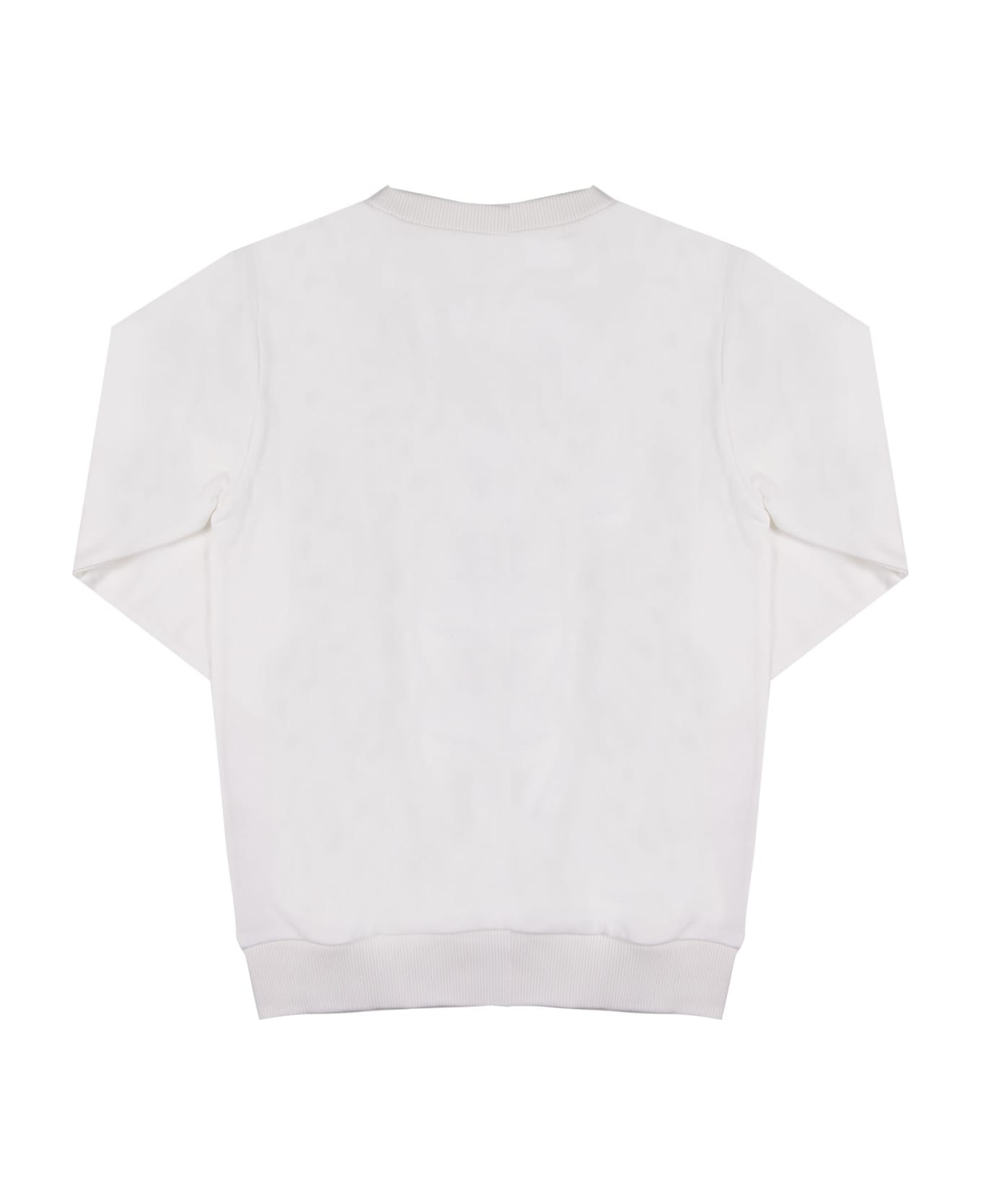 Balmain Cotton Jersey Sweatshirt - White ニットウェア＆スウェットシャツ