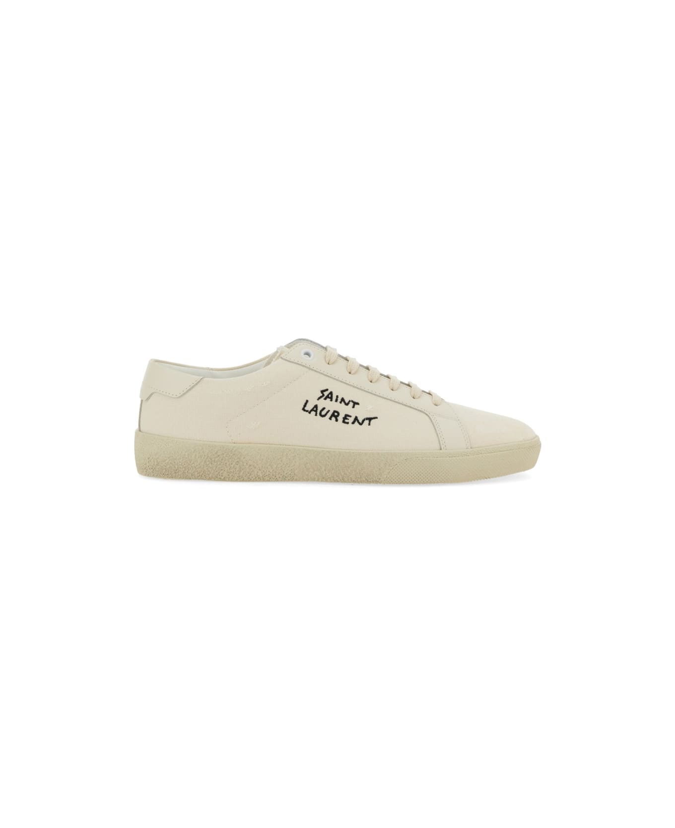 Saint Laurent Sl06 Signa Sneakers - BEIGE