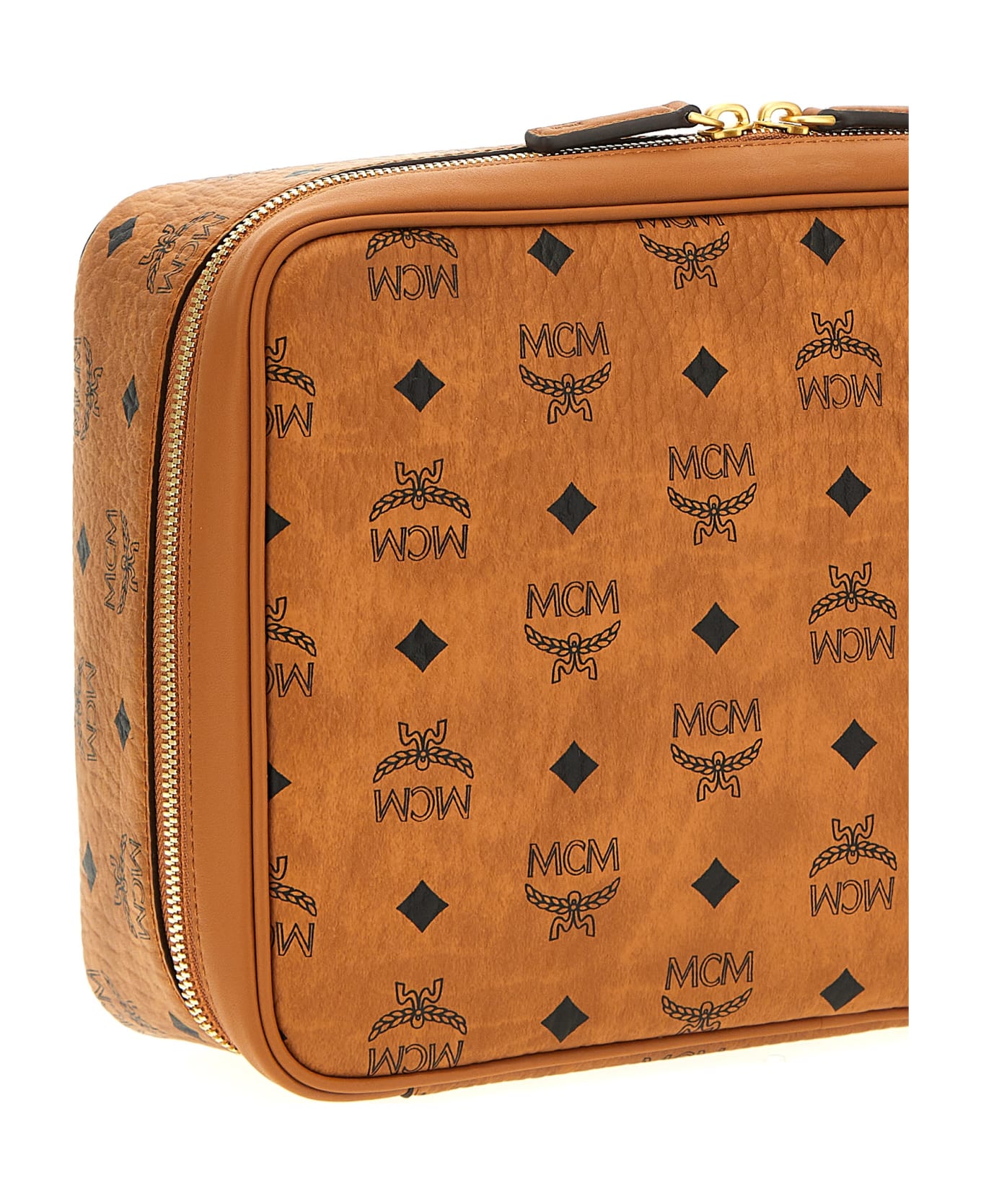 MCM Logo Print Beauty - Brown