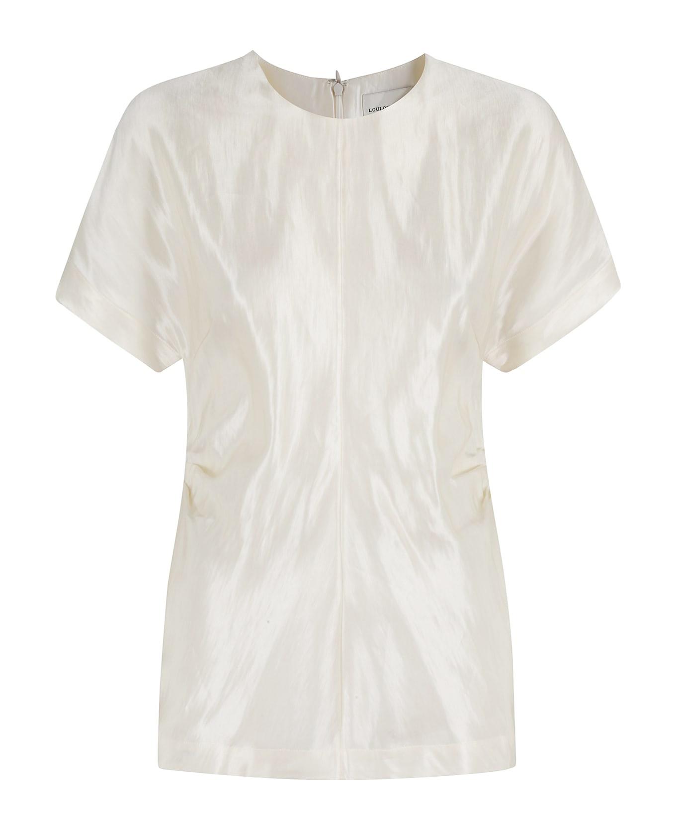 Loulou Studio Fitted Short Sleeved Blouse - Ivory