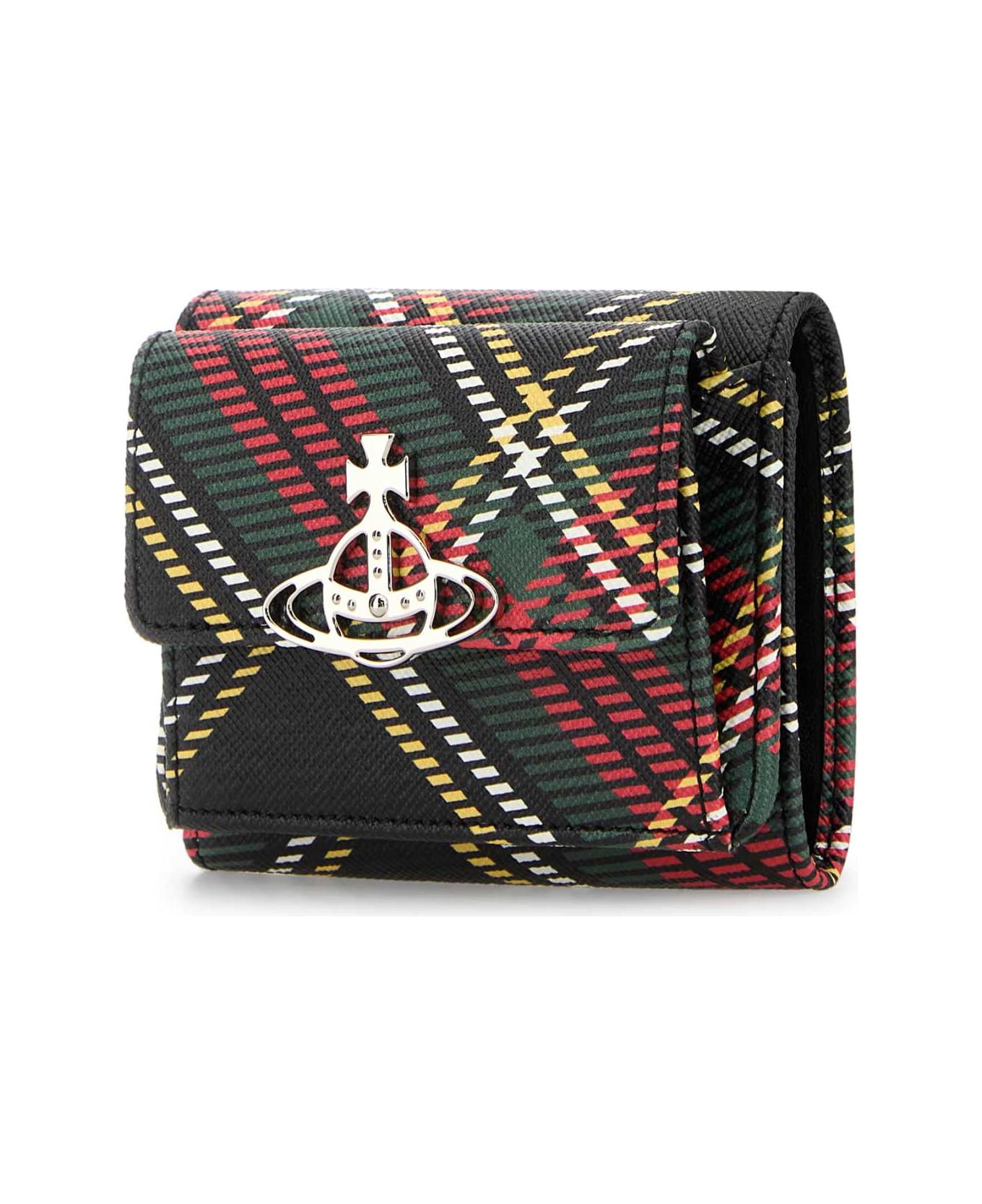 Vivienne Westwood Printed Leather Wallet - CHELSEATARTAN