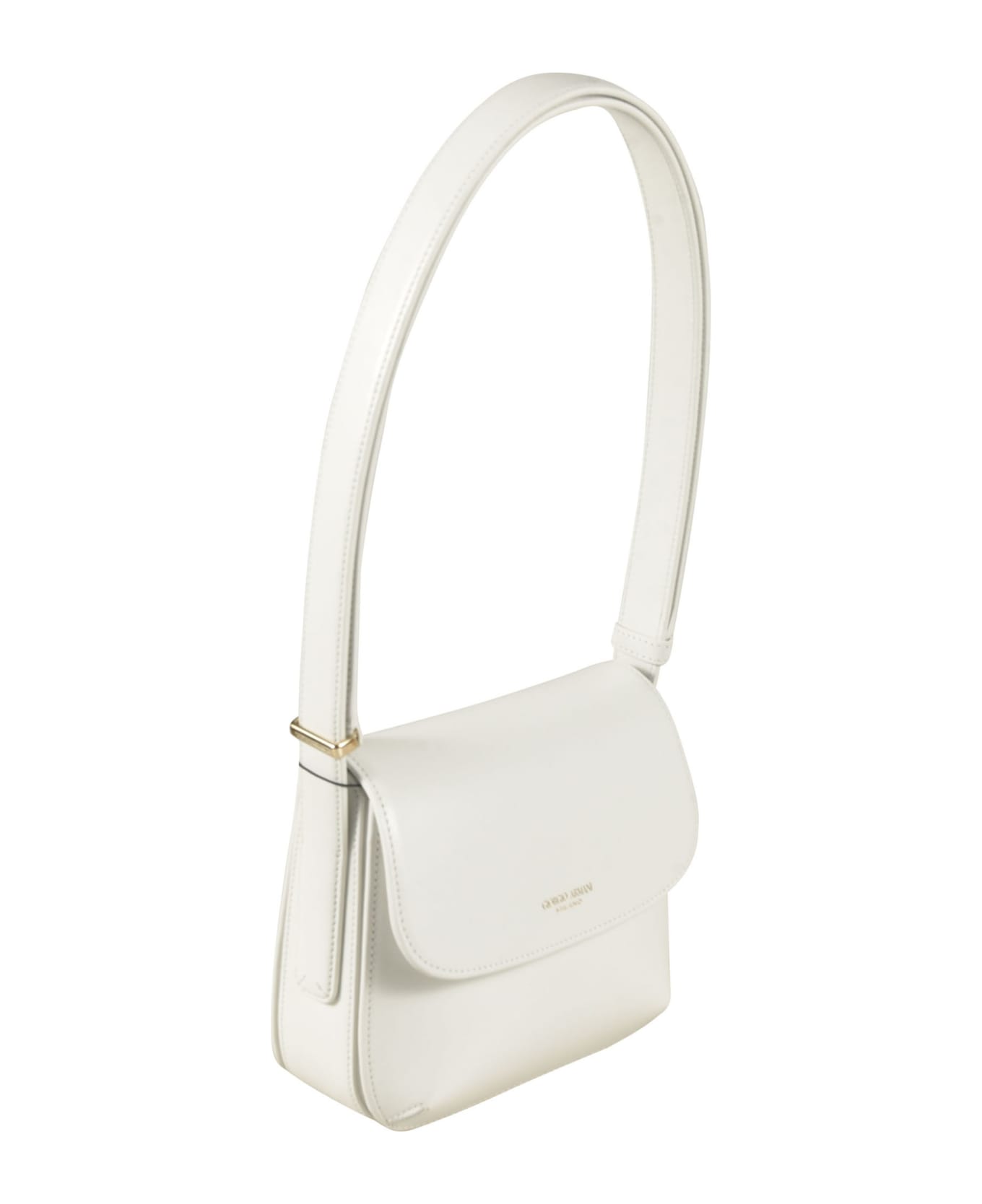 Giorgio Armani Flap Shoulder Bag - White