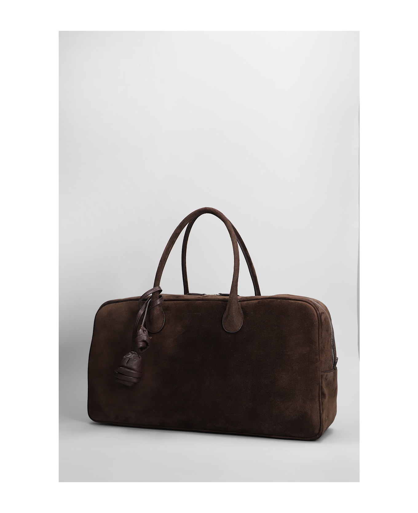 Magda Butrym Brigitte Large Hand Bag In Brown Suede - brown