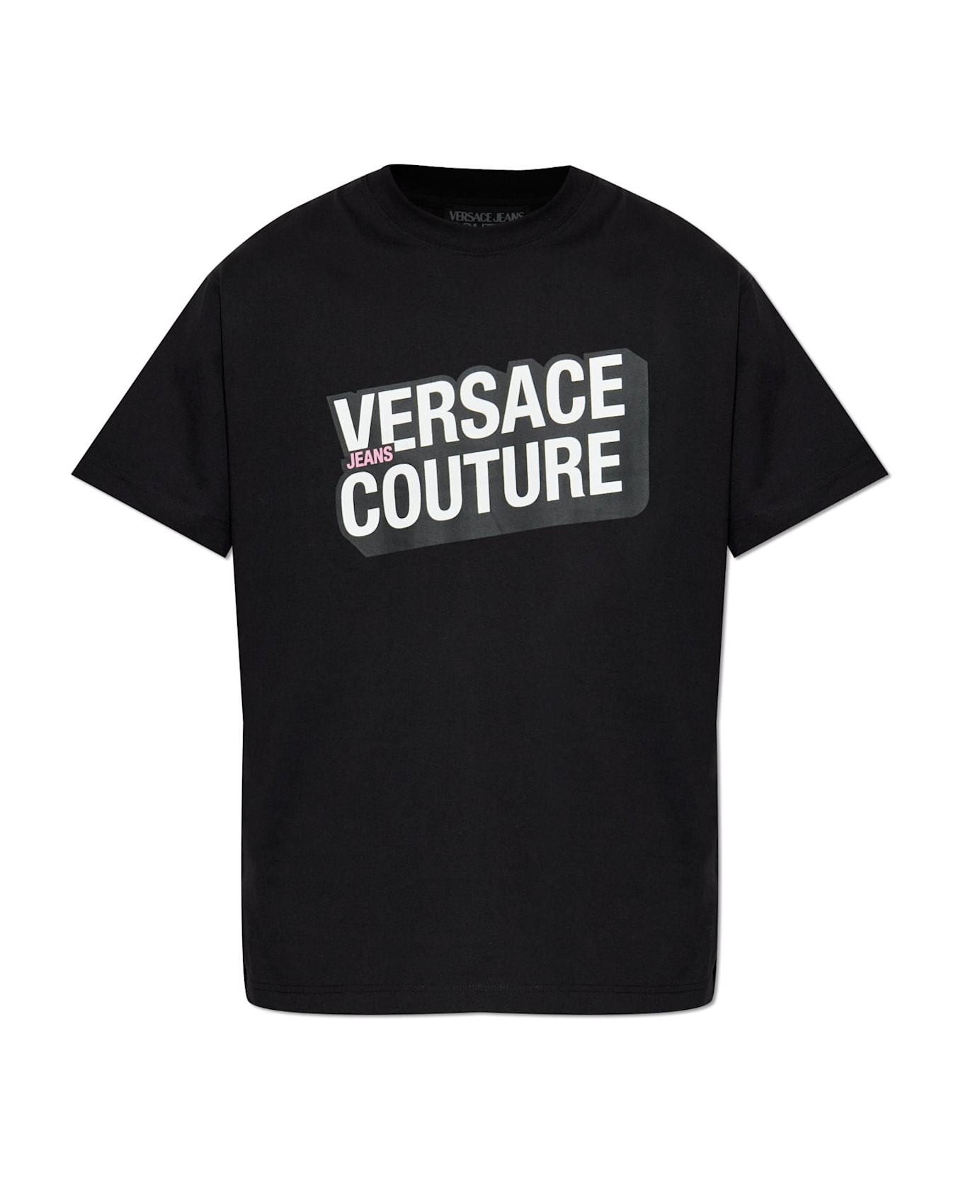 Versace Jeans Couture T-shirt With Print - black