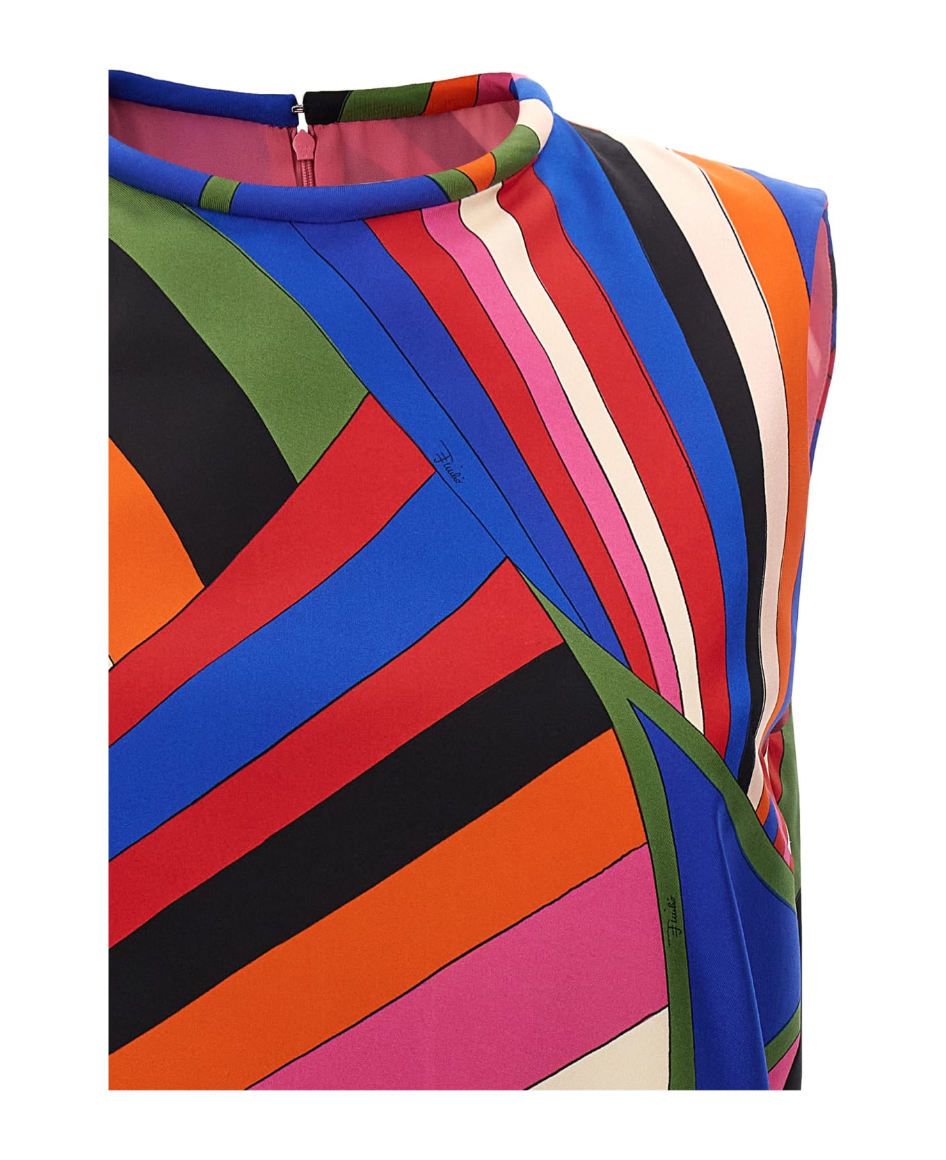 Pucci 'silk Twill' Dress - Multicolor