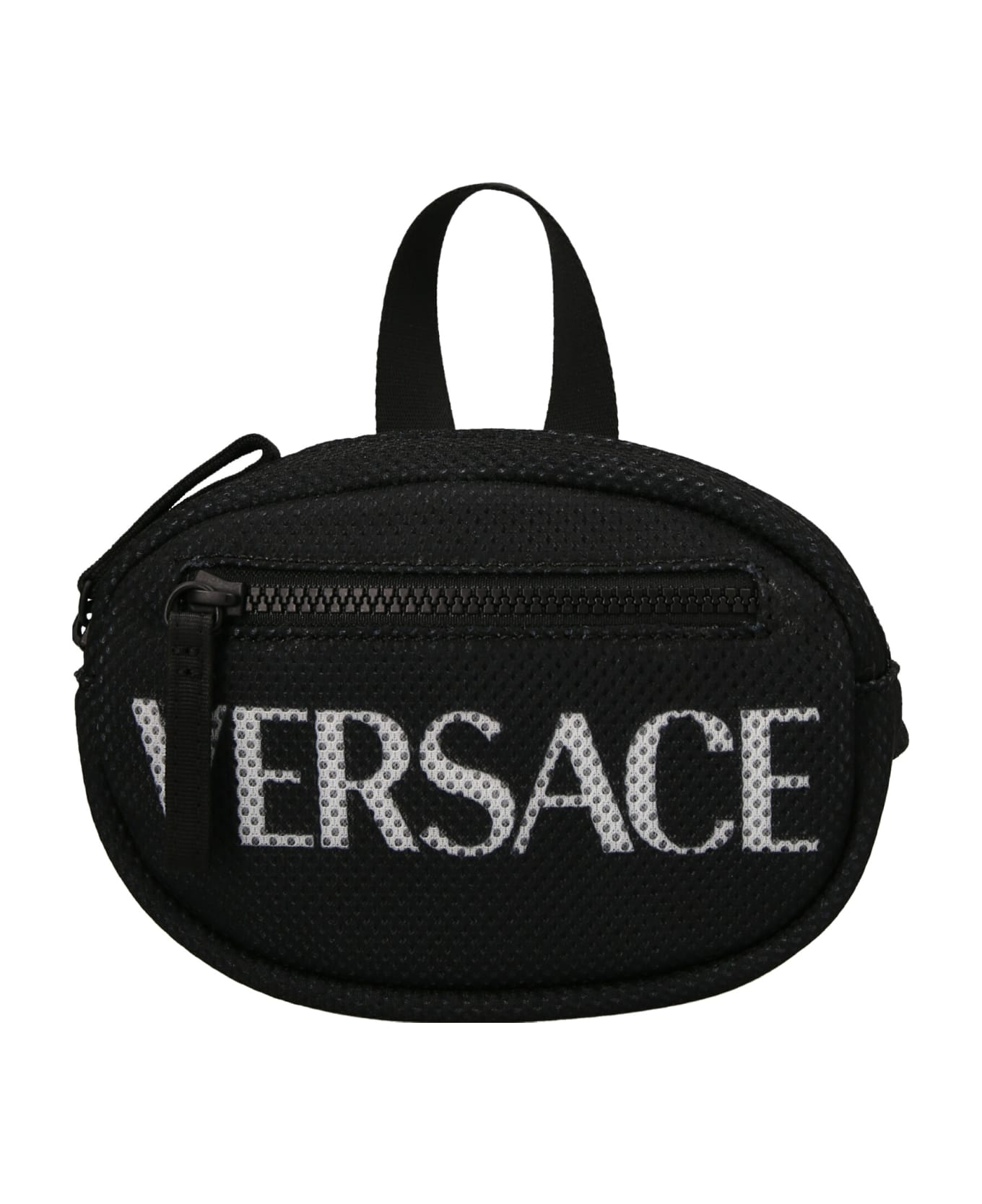 Versace Logo Waist Bag - White/Black