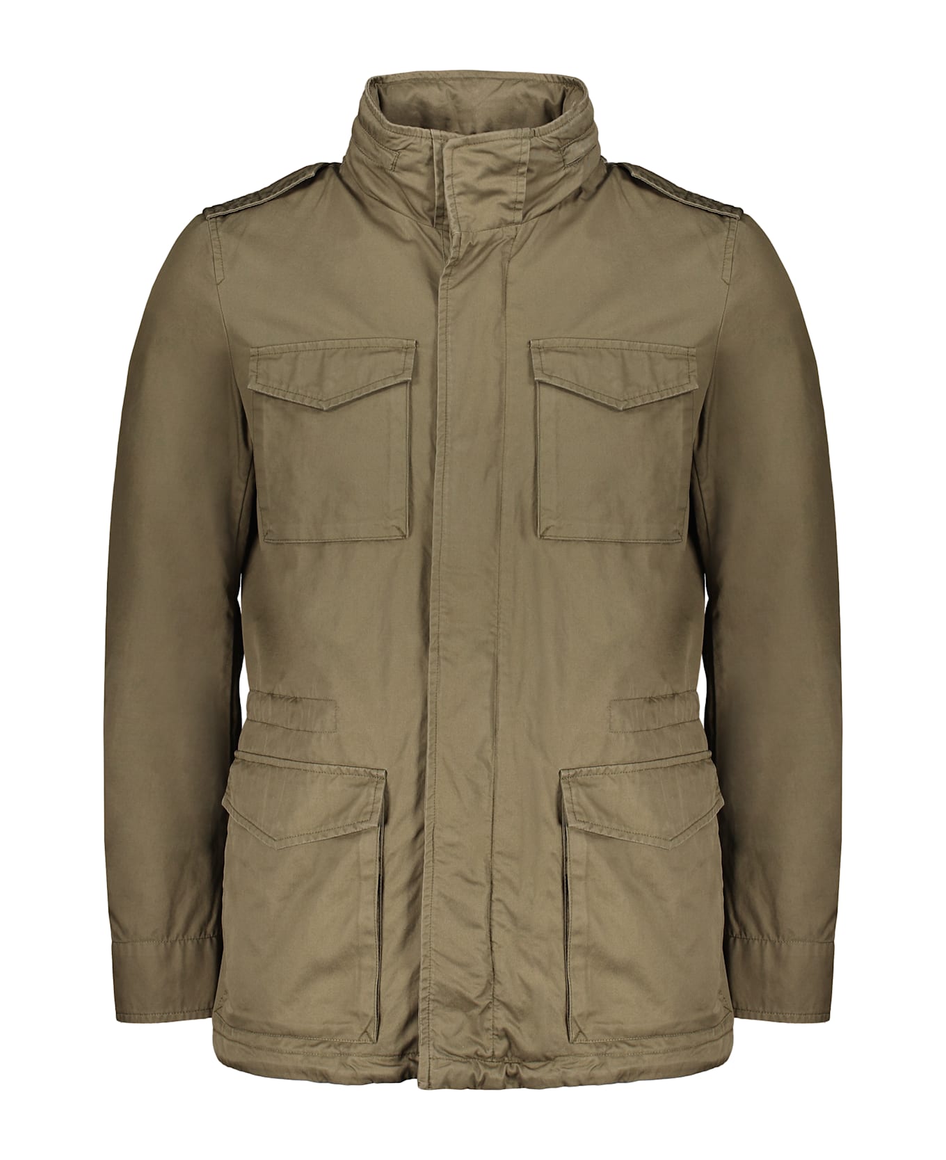 Herno Zippered Cotton Jacket - green