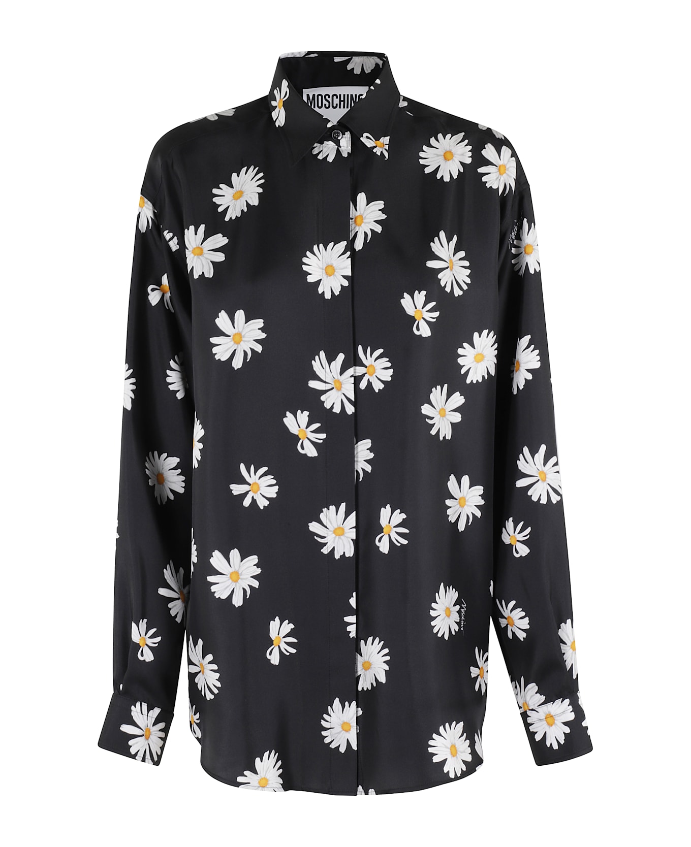 Moschino Silk Shirt - Fantasia Nero