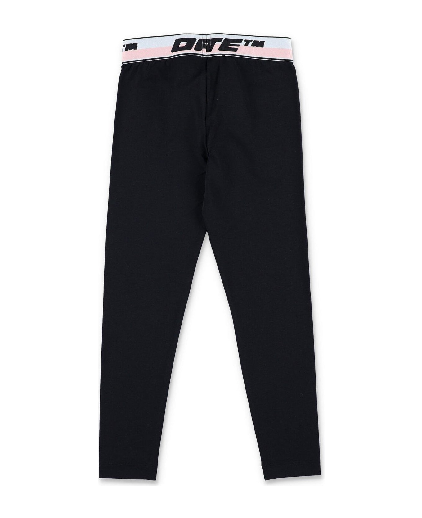 Off-White Stretched Mid Rise Leggings - Black Blac