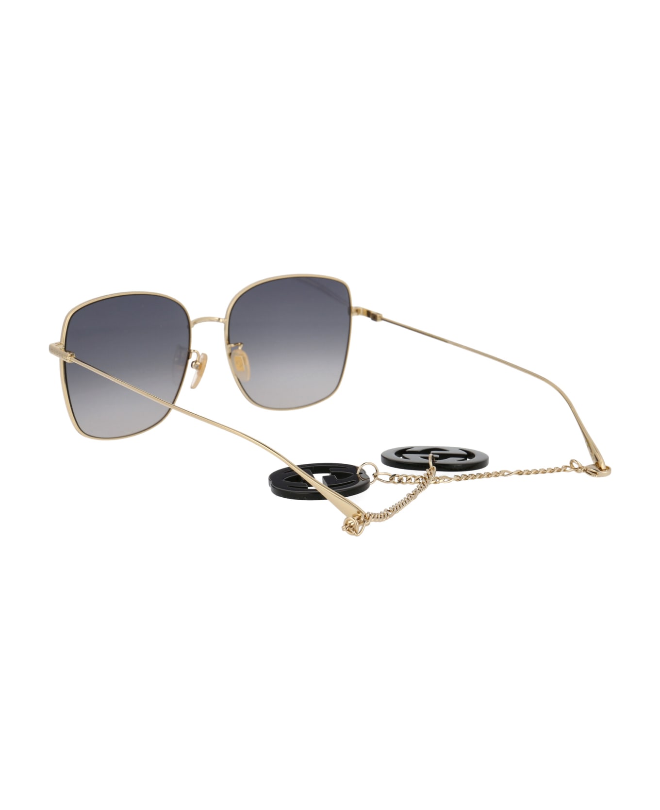 Gucci Eyewear Gg1030sk Sunglasses - 001 GOLD GOLD GREY