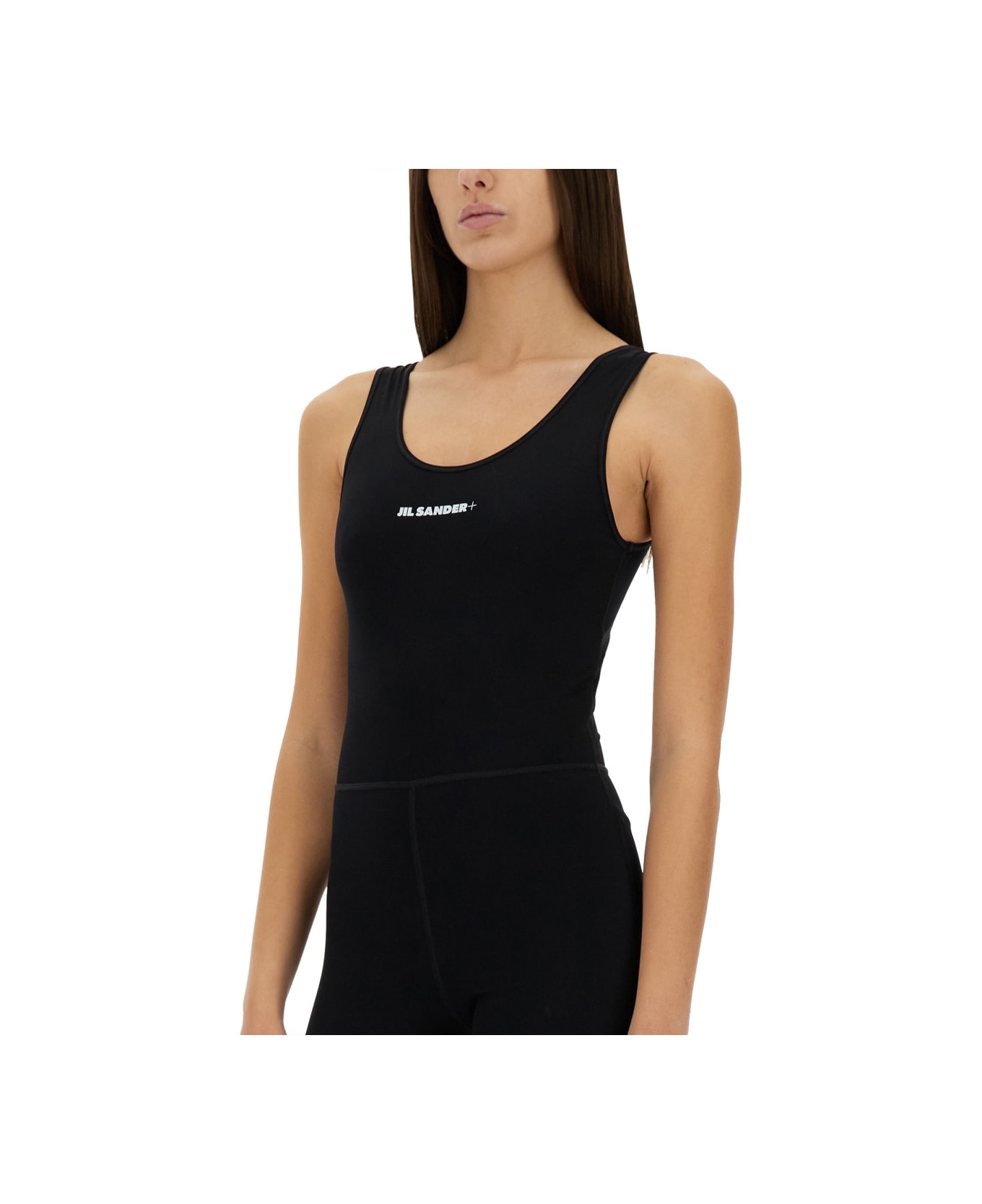 Jil Sander Suit With Logo - BLACK