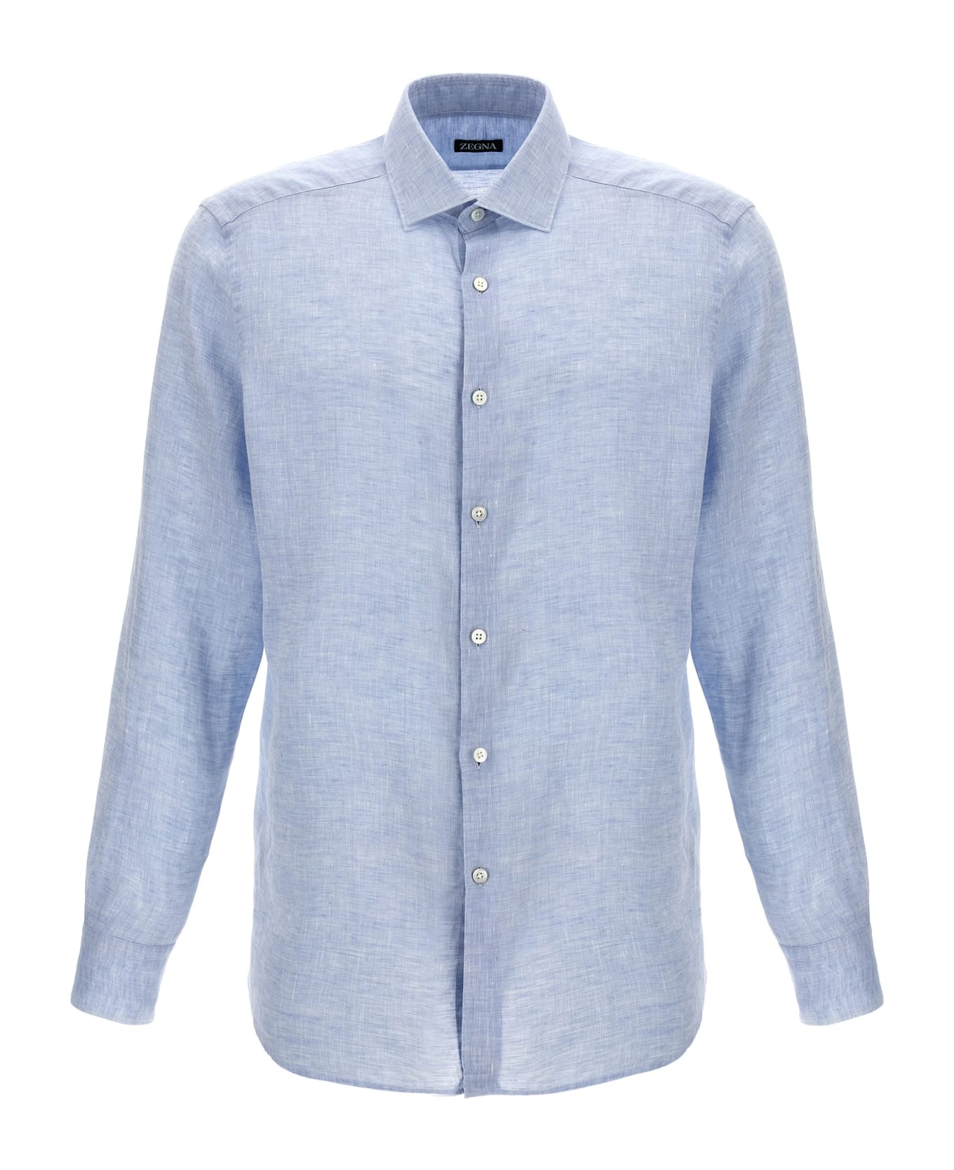 Zegna Linen Shirt - Clear Blue