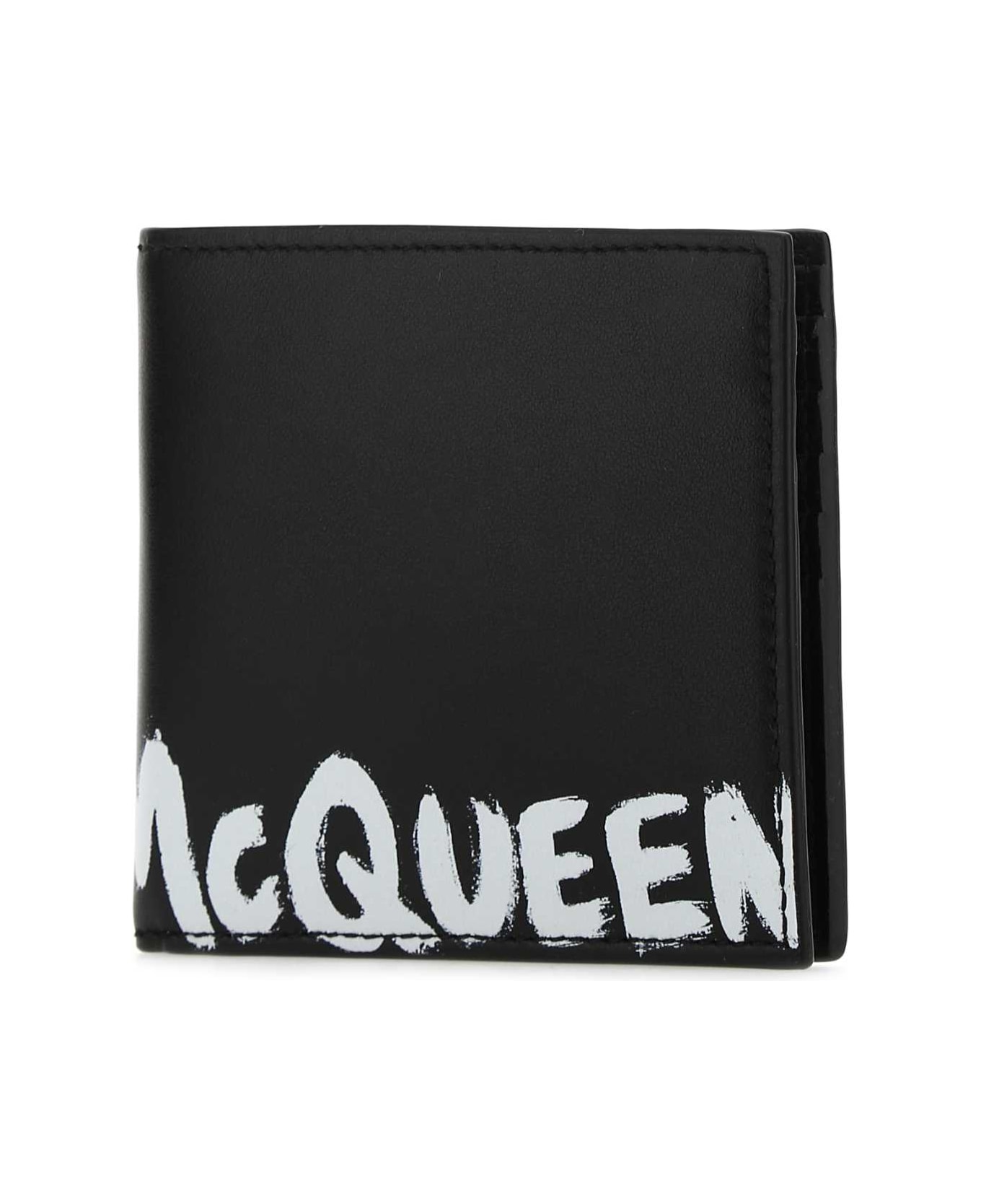 Alexander McQueen Black Leather Wallet - 1070