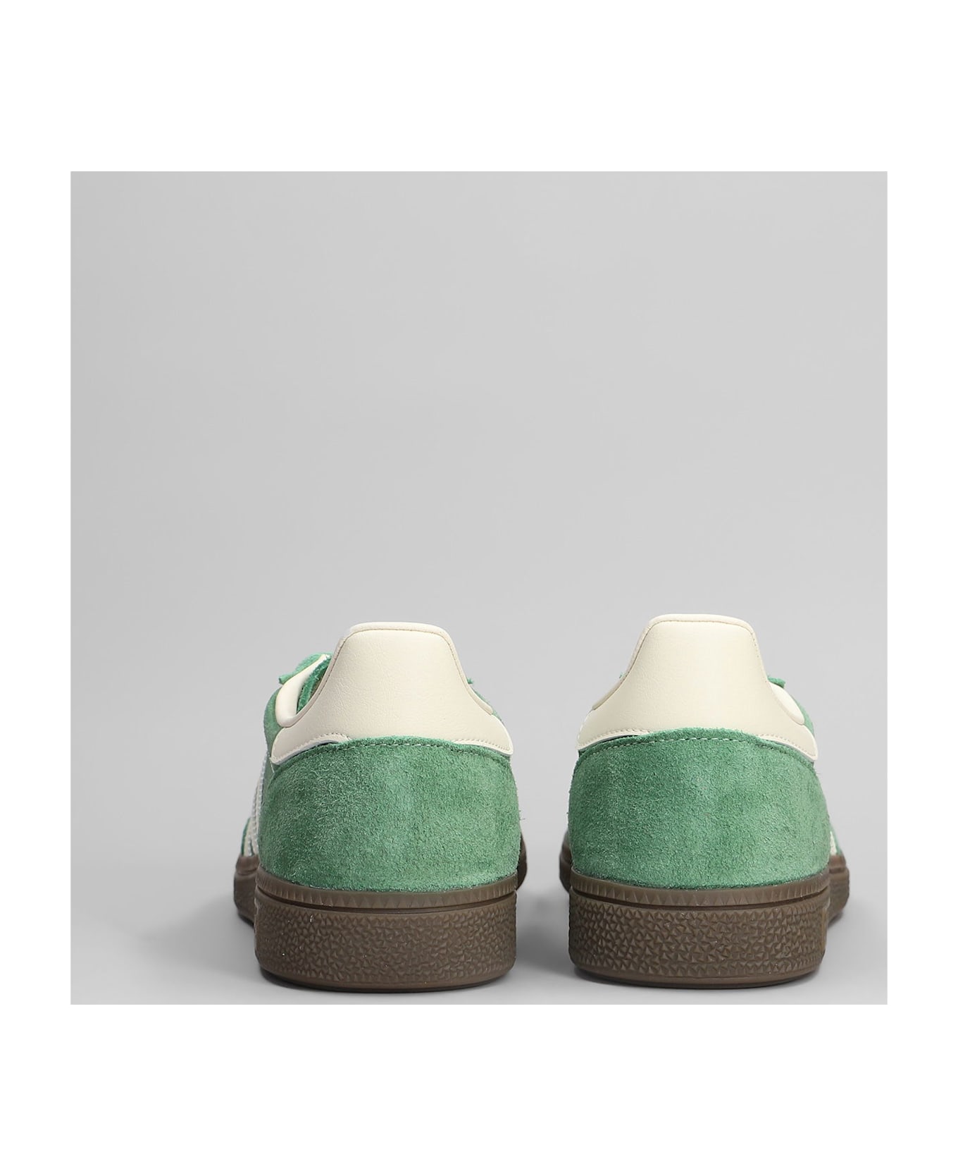 Adidas Handball Spezial Sneakers In Green Suede - green
