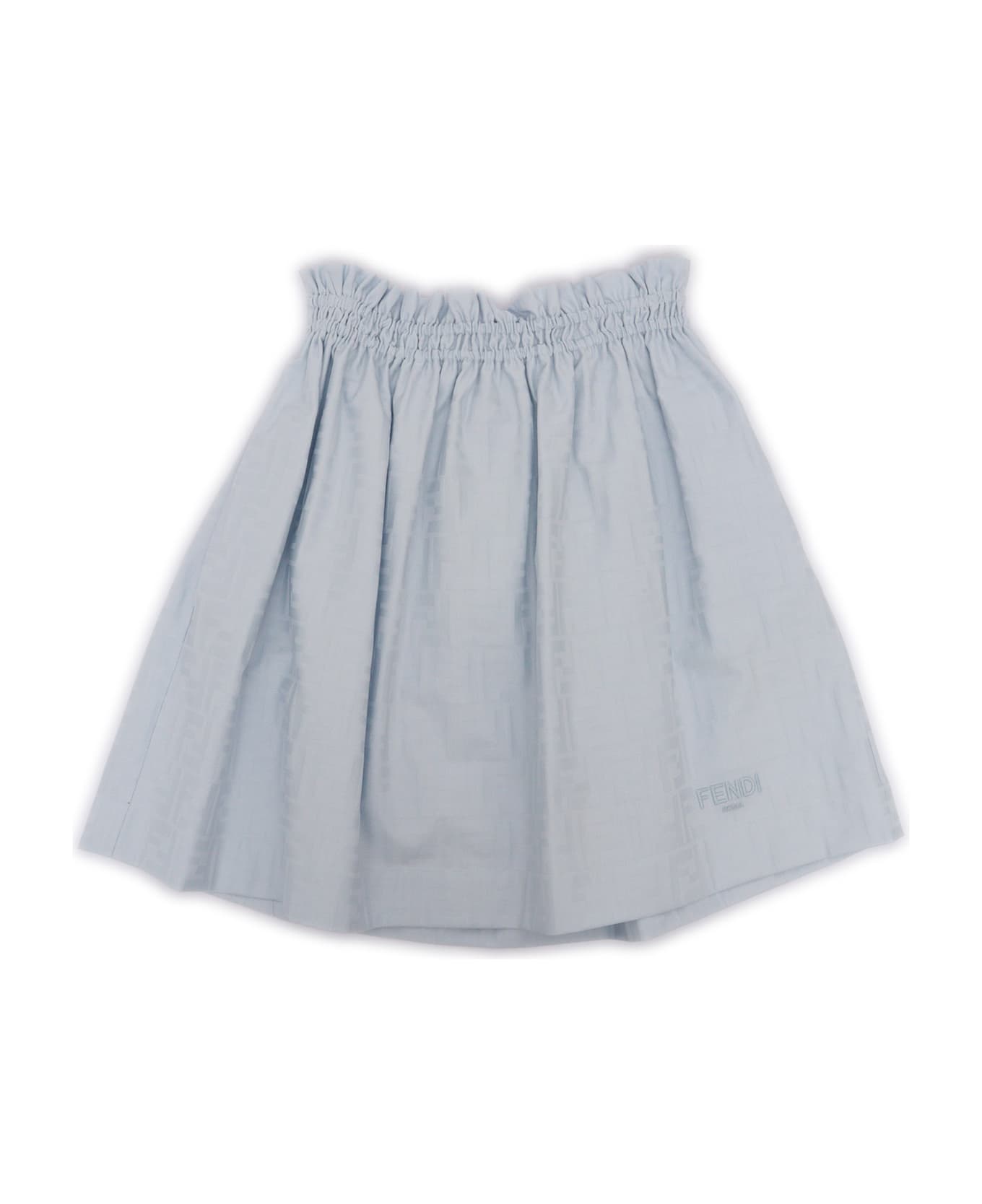 Fendi Ff Cotton Skirt - BLUE